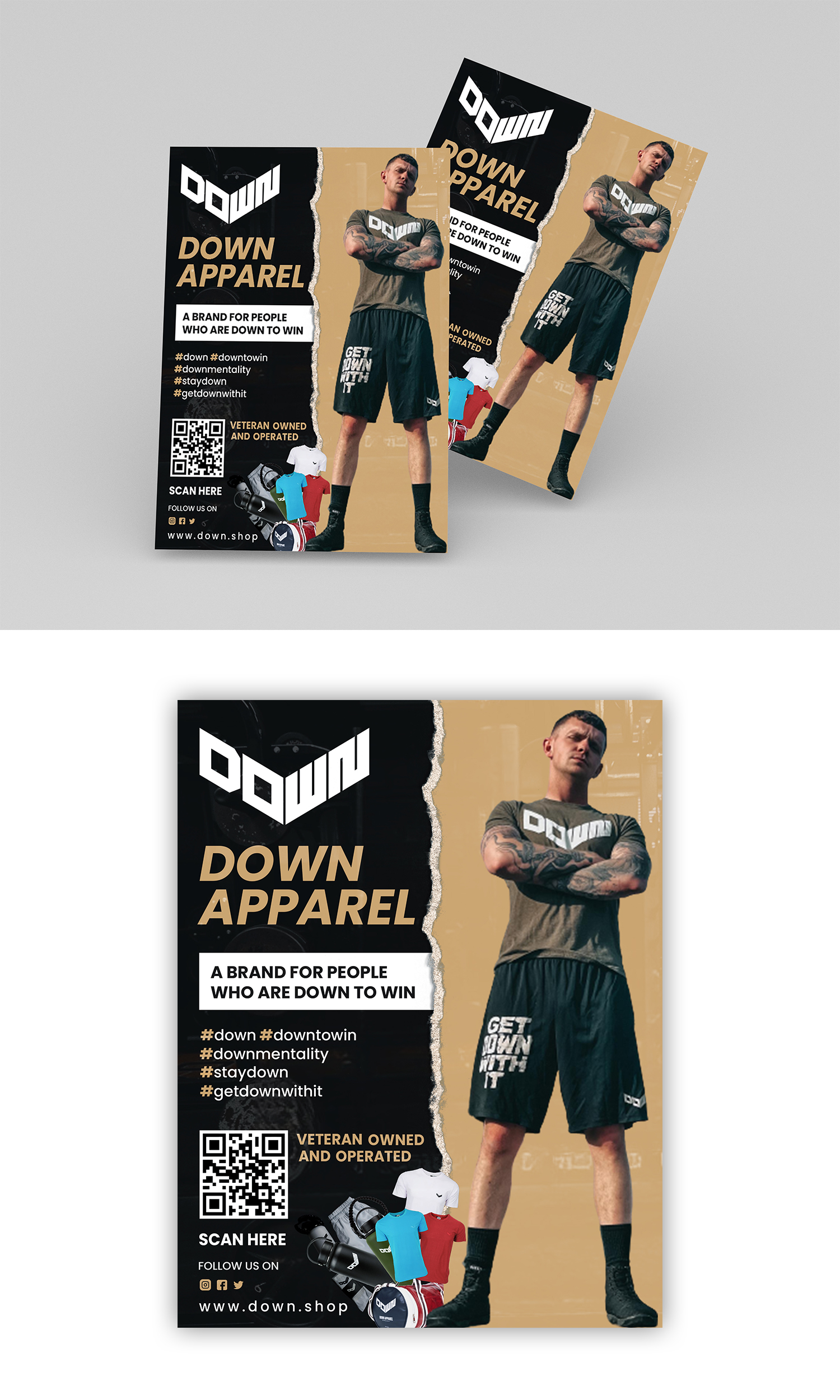 Design de Flyer par debdesign pour DOWN APPAREL | Design #30815189