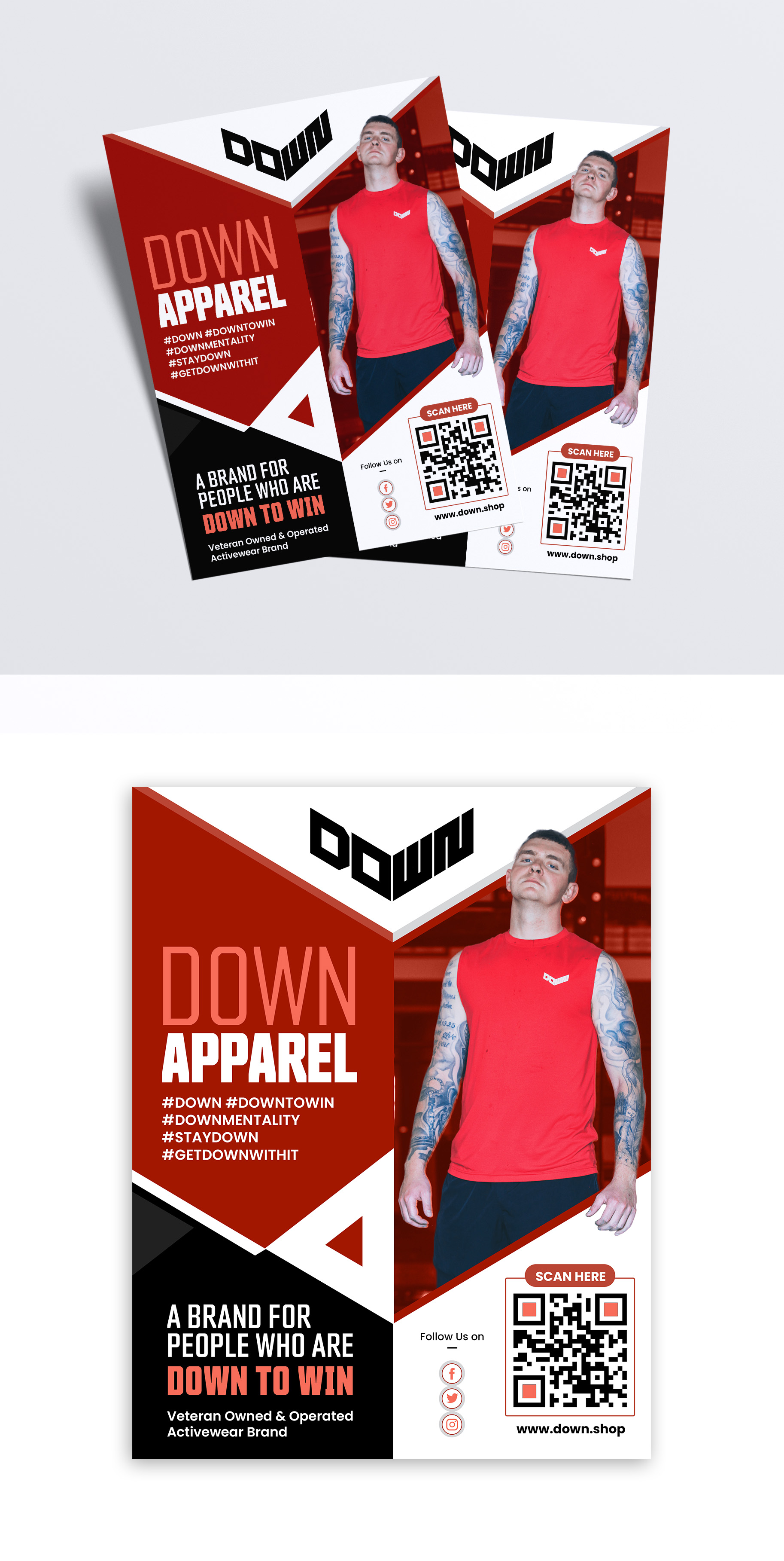 Design de Flyer par debdesign pour DOWN APPAREL | Design #30815205