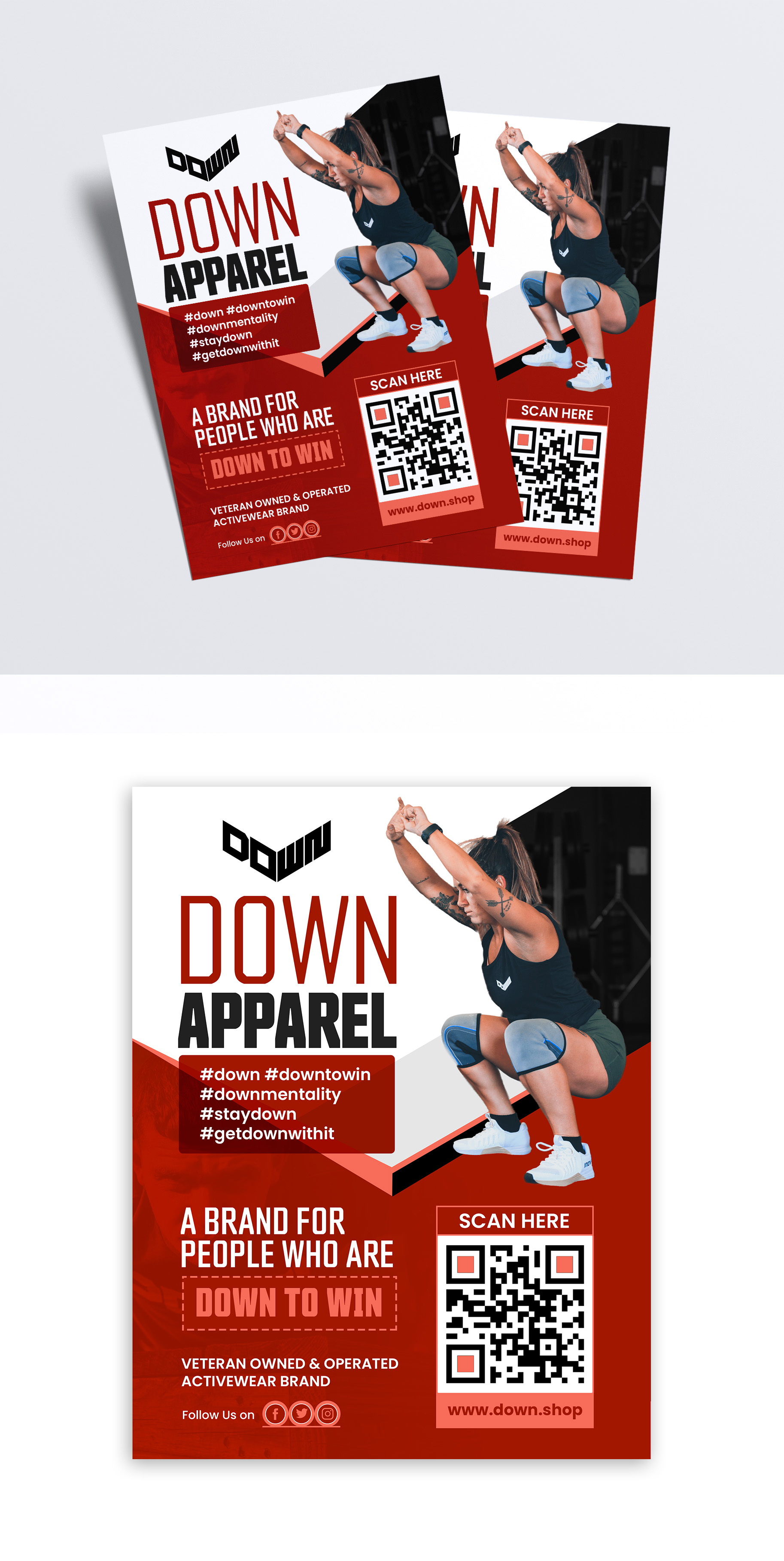 Flyer Design by debdesign for DOWN APPAREL | Design #30815206