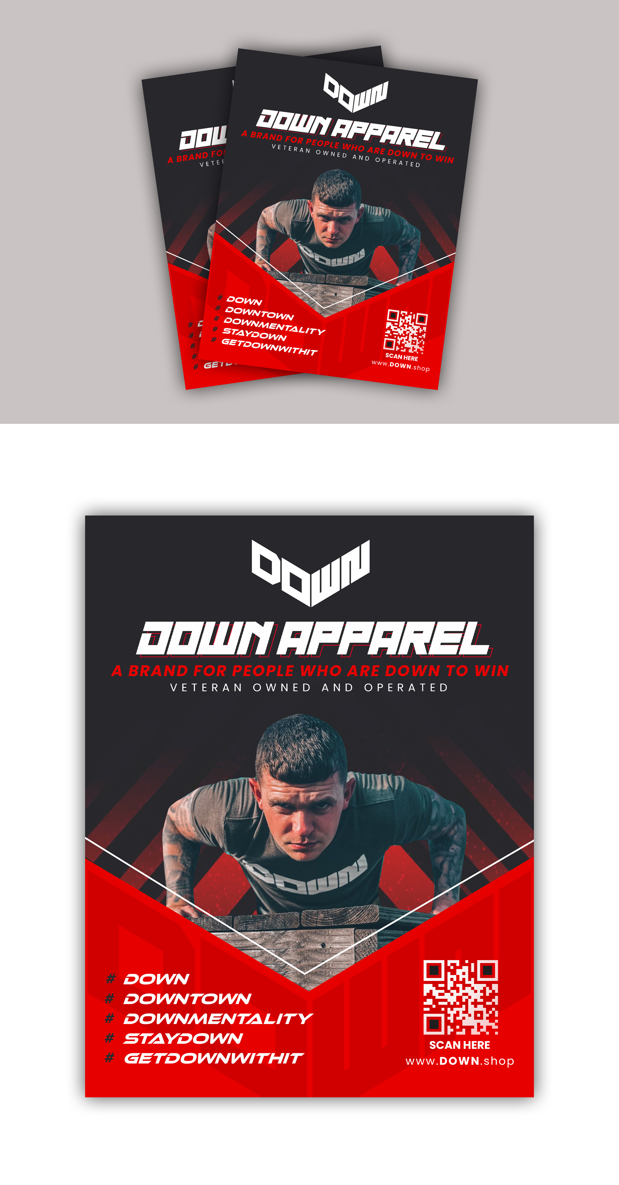 Design de Flyer par debdesign pour DOWN APPAREL | Design #30817429