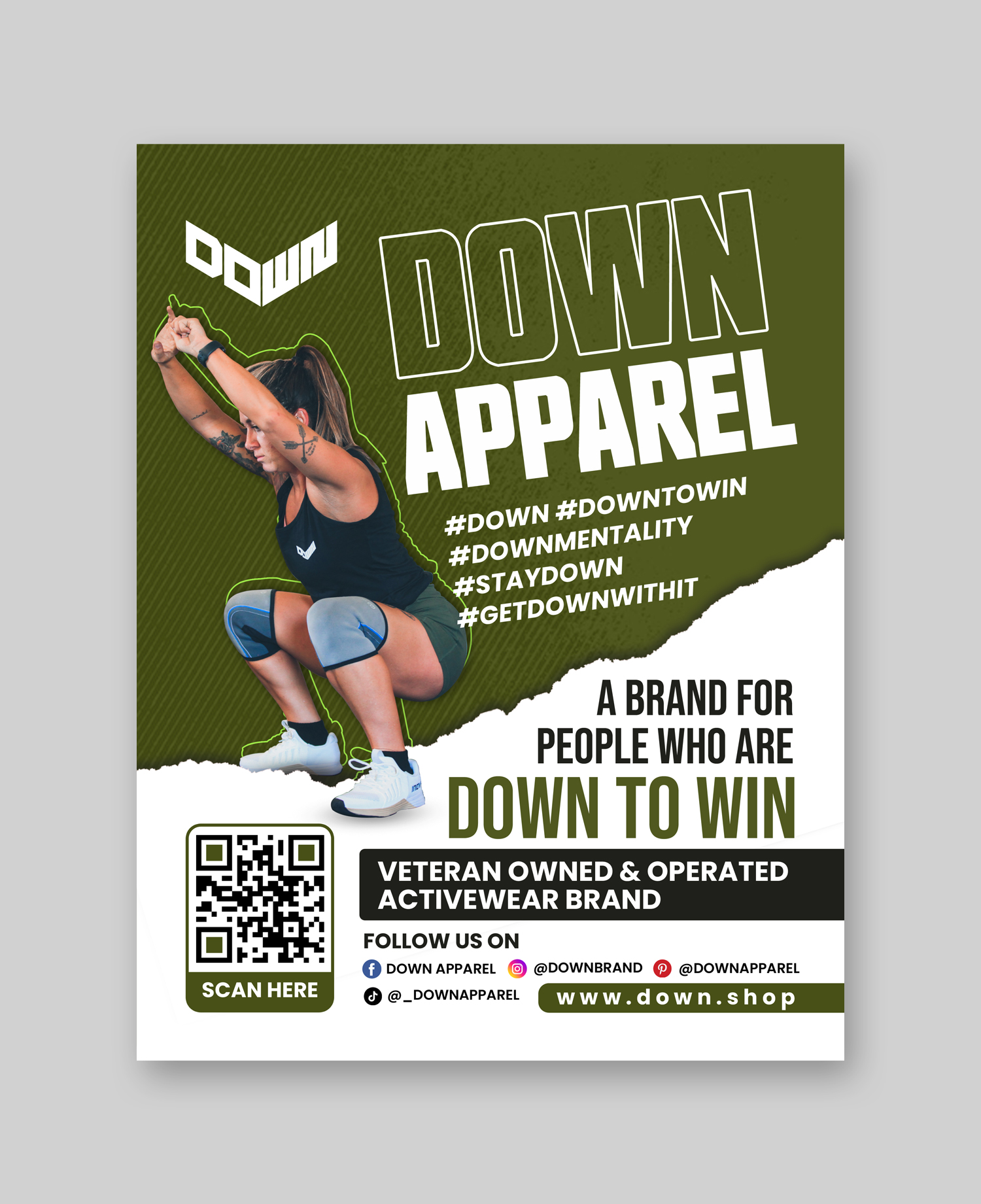 Flyer Design by debdesign for DOWN APPAREL | Design #30836980