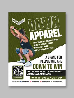 Design de Flyer par debdesign pour DOWN APPAREL | Design : #30840679