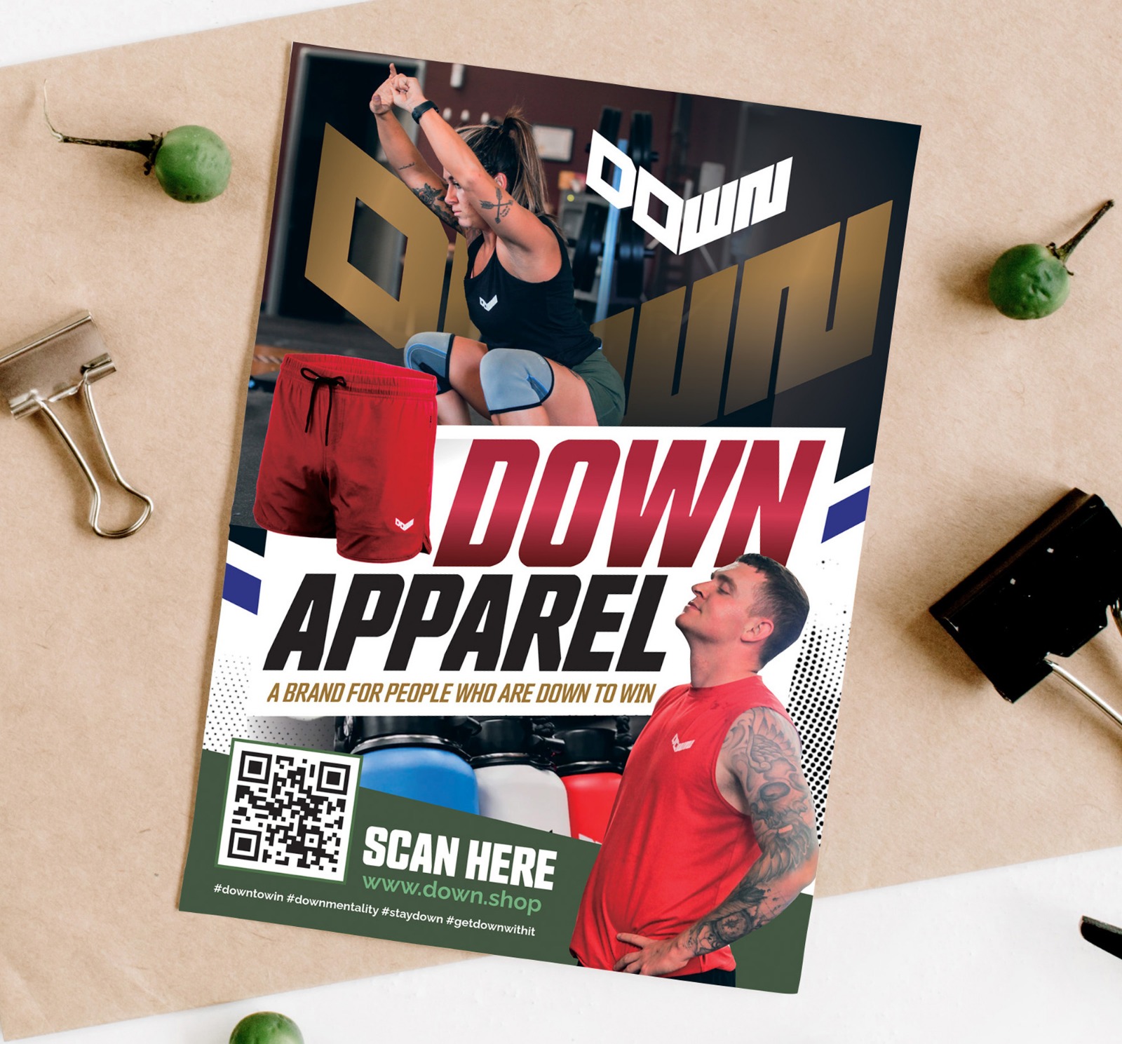 Flyer Design by Dzhafir for DOWN APPAREL | Design #30813529