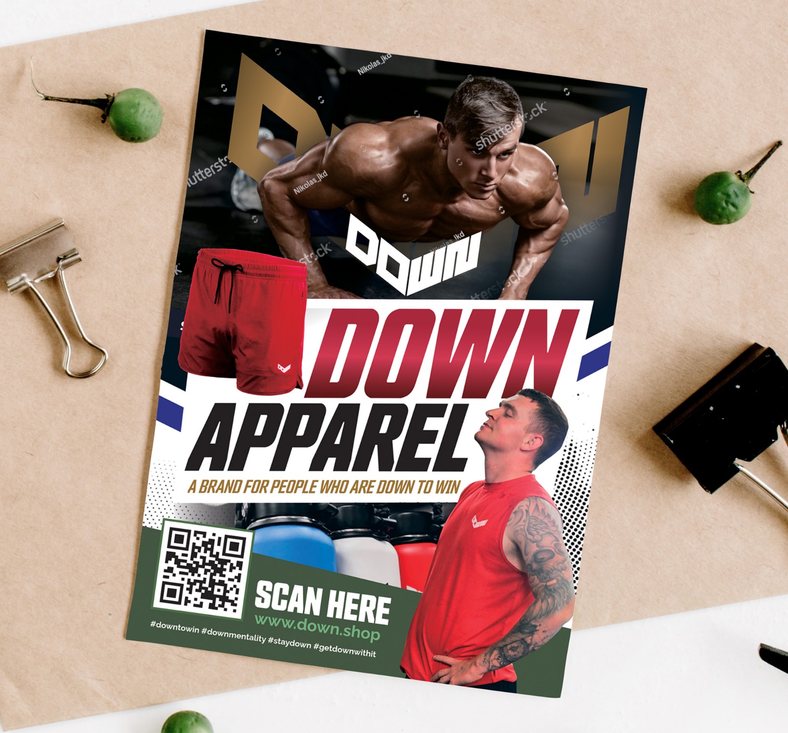 Flyer Design by Dzhafir for DOWN APPAREL | Design #30813530