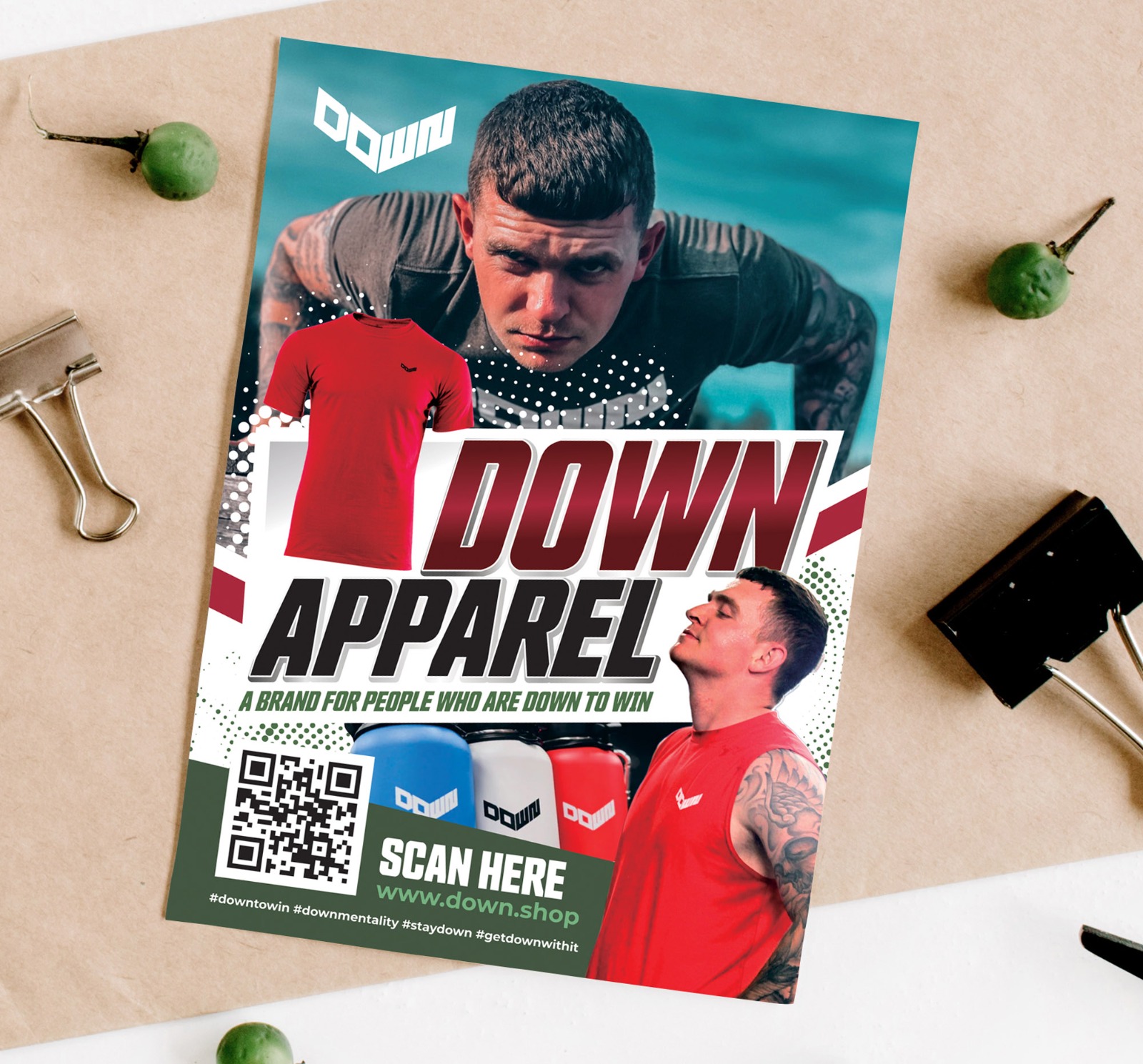 Flyer Design by Dzhafir for DOWN APPAREL | Design #30814129