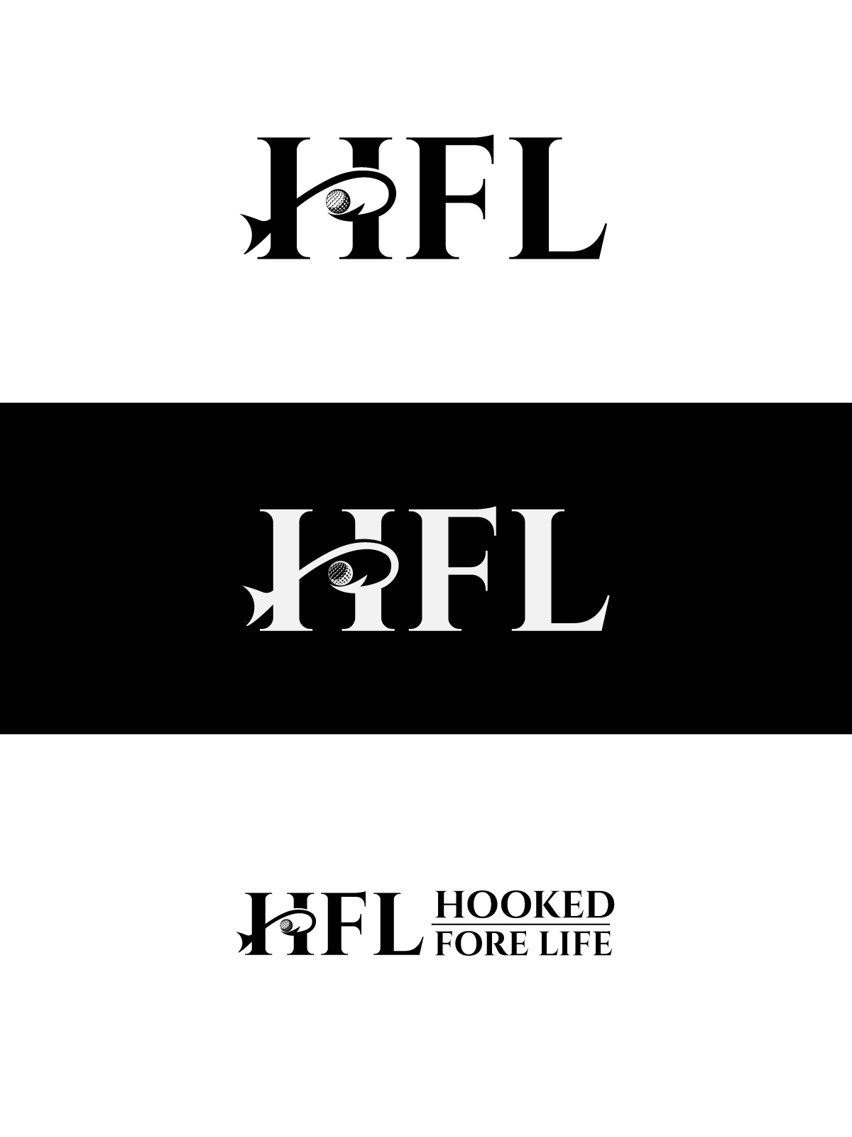 Logo Design by Farhad Design for Hooked Fore Life | Design #30805541