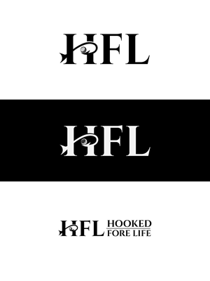 Logo Design by Farhad Design for Hooked Fore Life | Design #30805541