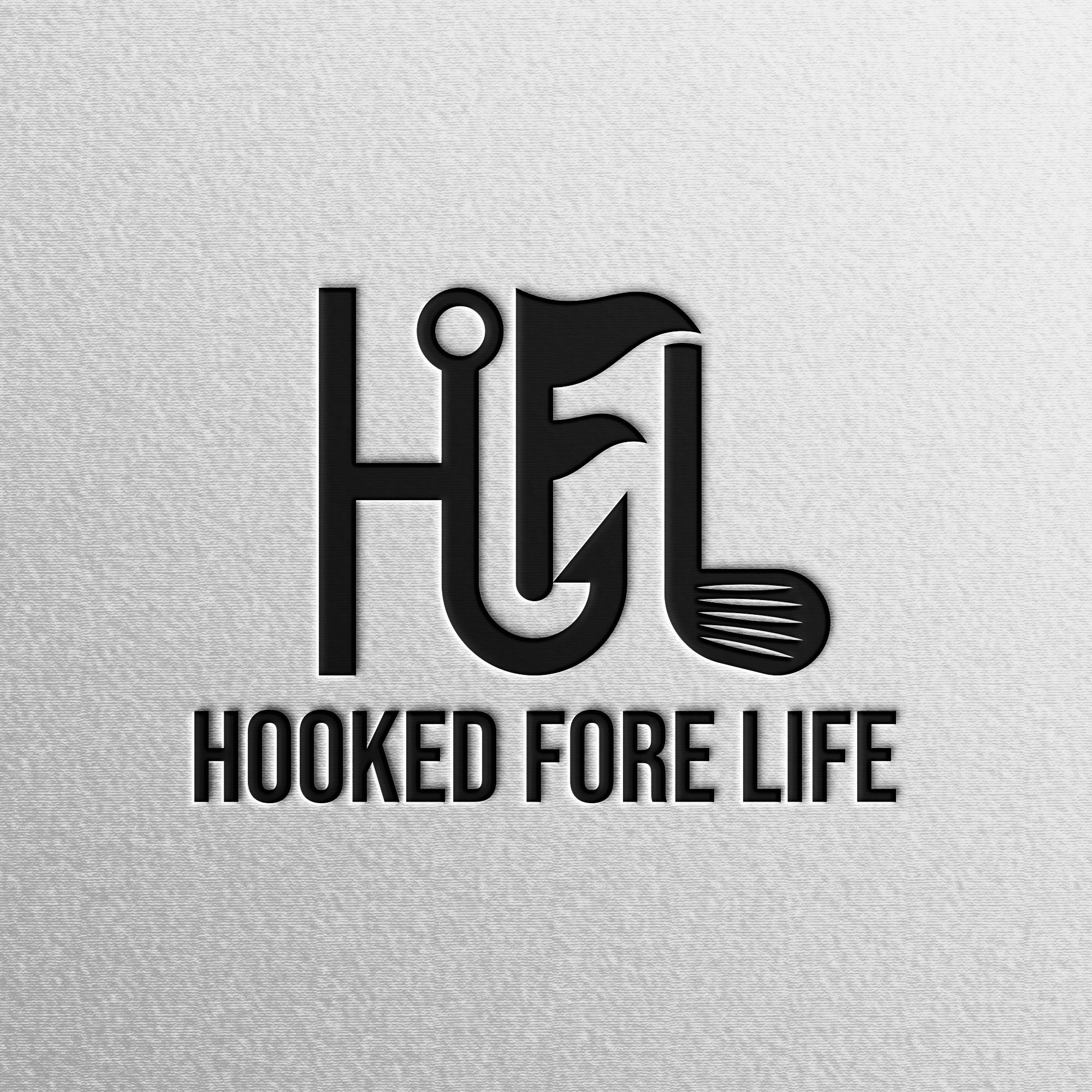 Logo Design by loveqis for Hooked Fore Life | Design #30805054