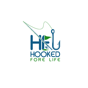 Logo Design by Shahriar H for Hooked Fore Life | Design: #30817801