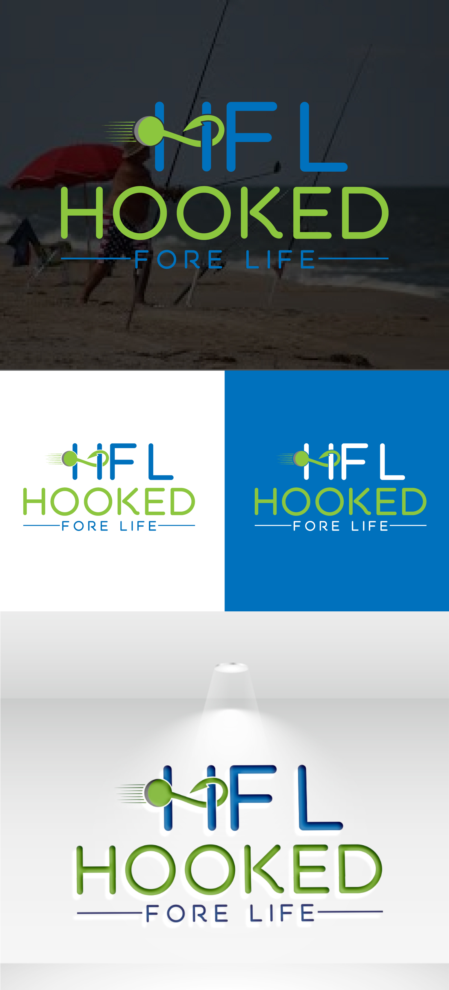 Diseño de Logo por 100%design para Hooked Fore Life | Diseño #30800602
