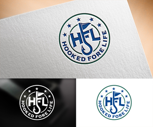 Logo Design by Vishak vasu for Hooked Fore Life | Design: #30833457