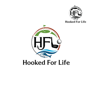 Logo Design by eva8jr for Hooked Fore Life | Design #30822803