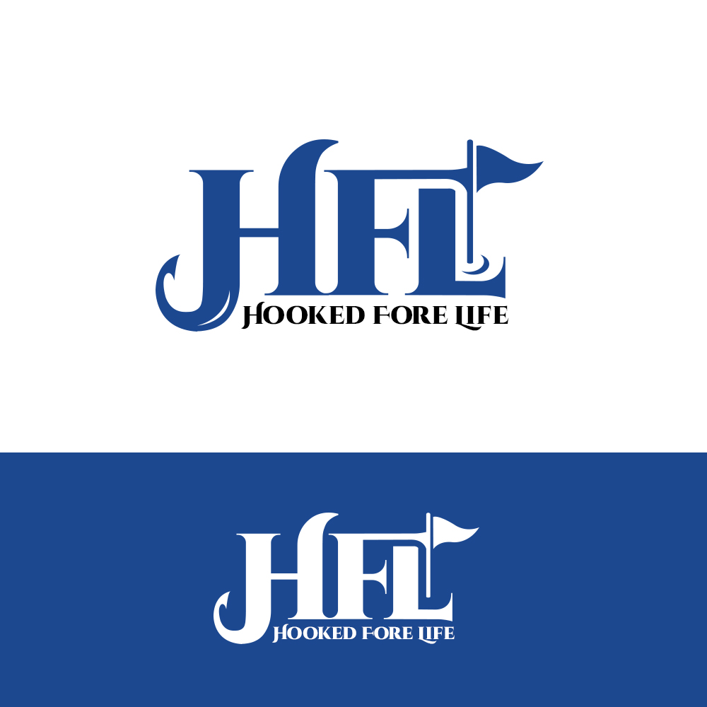 Logo Design by PsyPen for Hooked Fore Life | Design #30800386