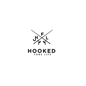 Logo Design by Prodesign81 for Hooked Fore Life | Design #30807856