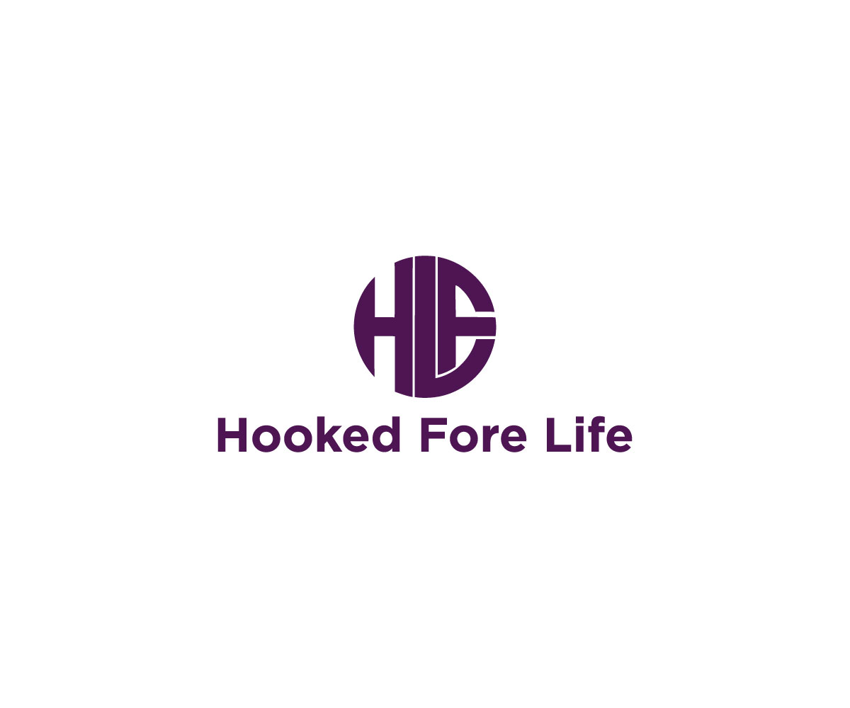 Logo Design by monmon for Hooked Fore Life | Design #30811448