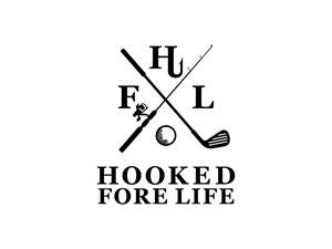 Logo Design by BNdesigner for Hooked Fore Life | Design: #30817650