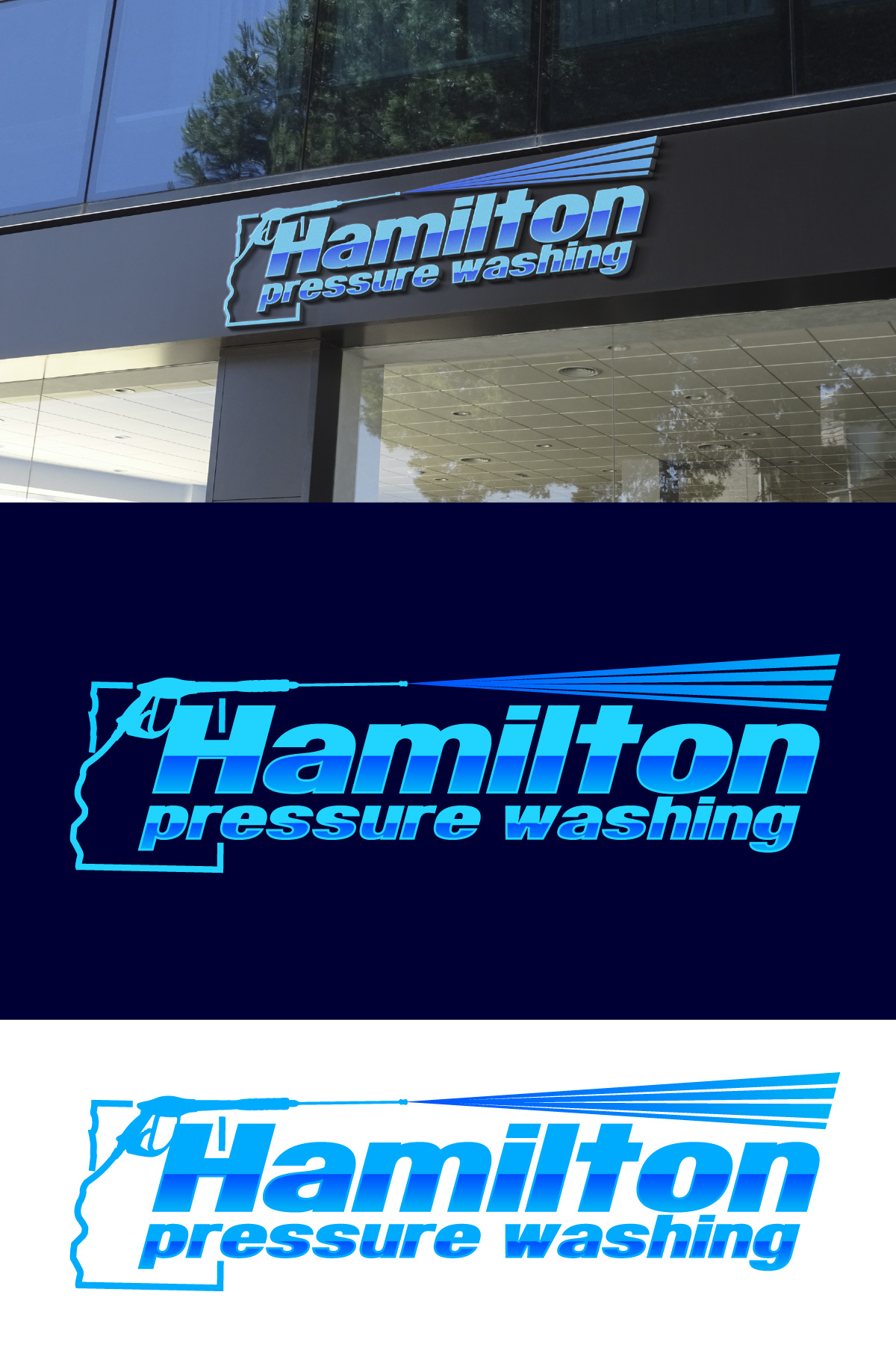 Logo Design by Sergio Coelho for Hamilton pressure washing  | Design #30820555