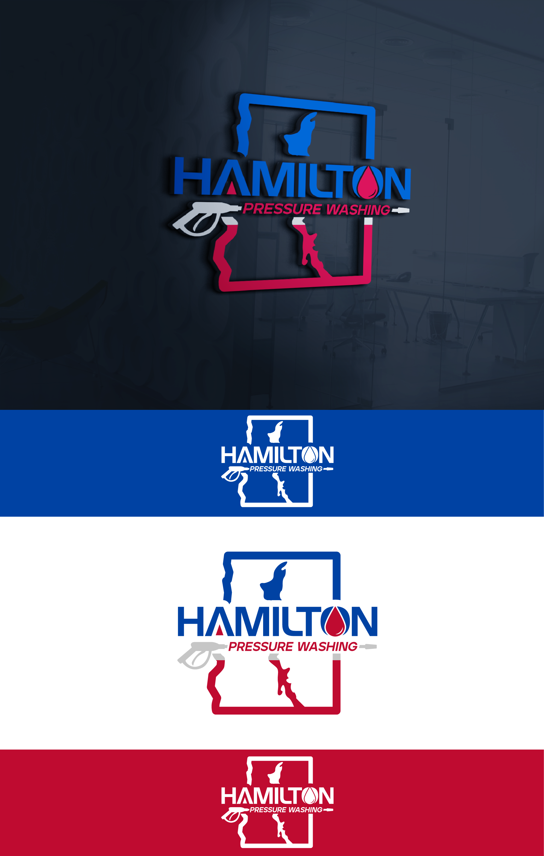 Logo-Design von Johnny@ für Hamilton pressure washing  | Design #30823149