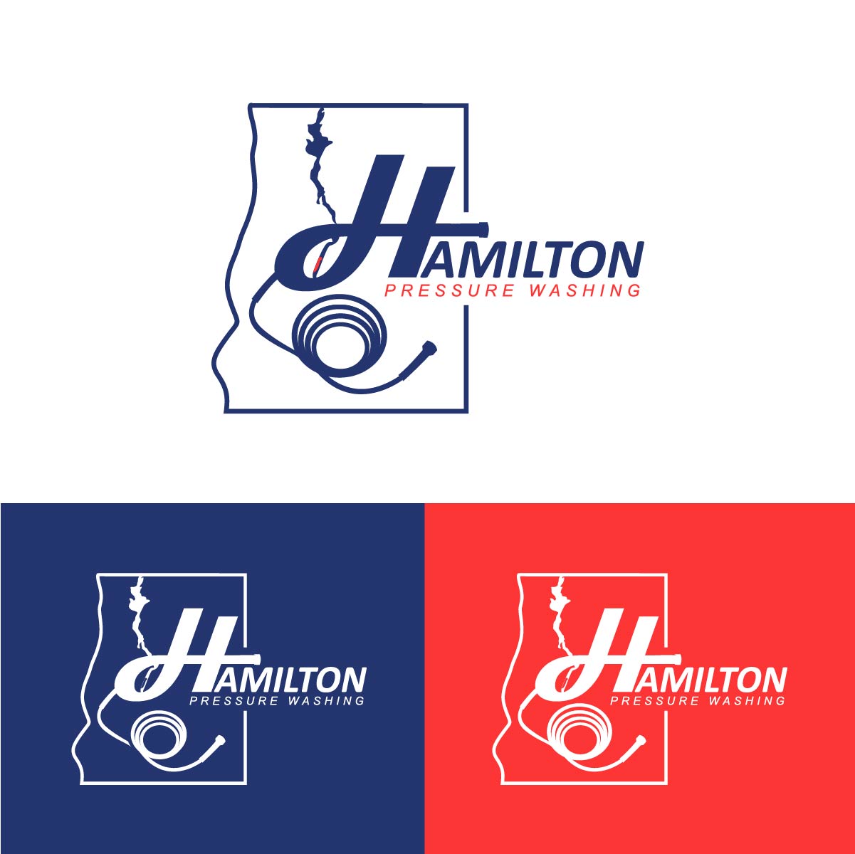 Logo Design by fly  design for Hamilton pressure washing  | Design #30808109
