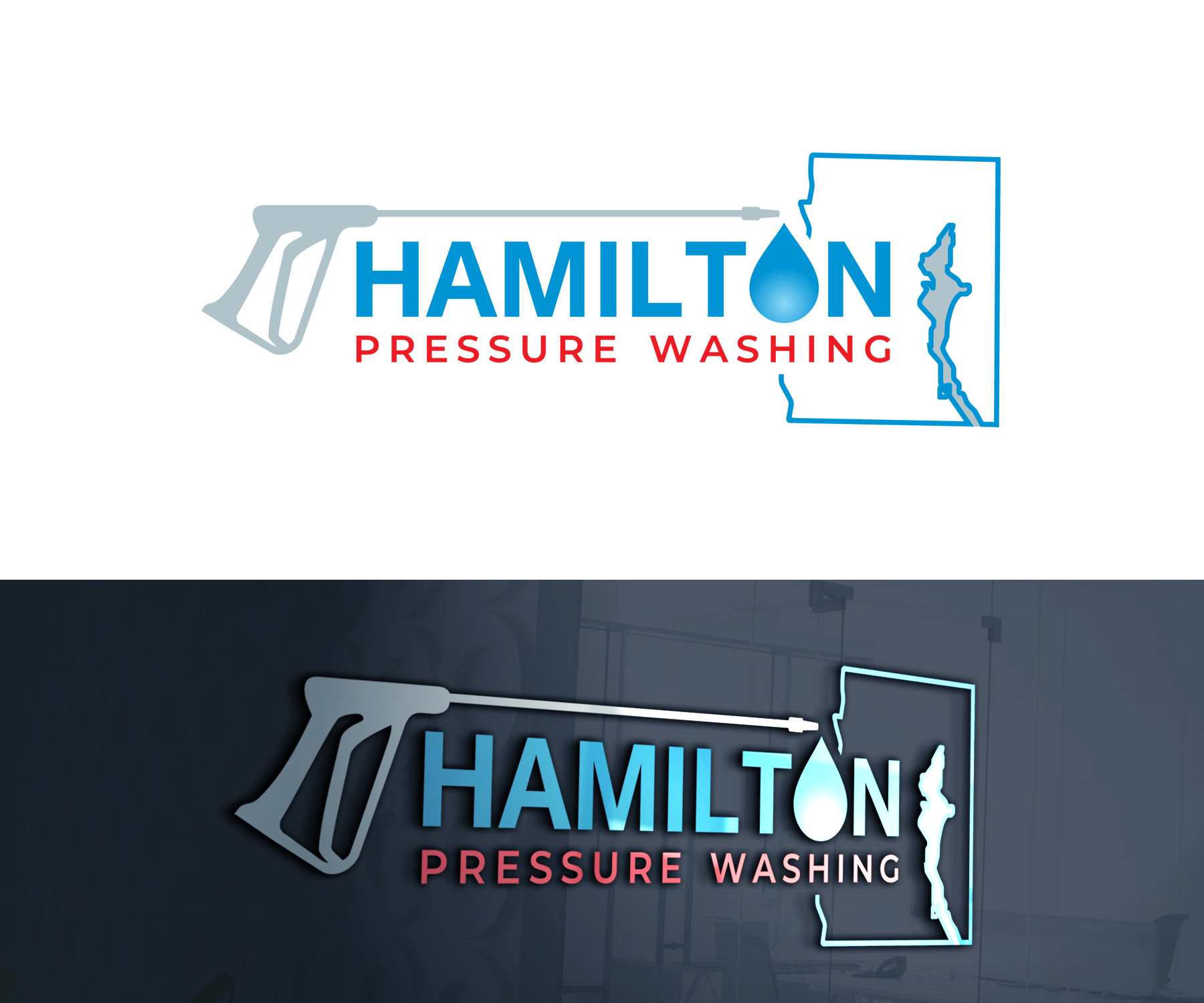 Logo Design by Edi Wibowo for Hamilton pressure washing  | Design #30816898