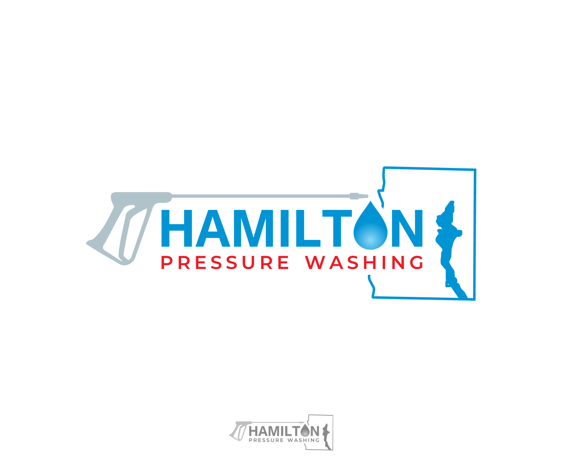 Logo Design by Edi Wibowo for Hamilton pressure washing  | Design #30824910