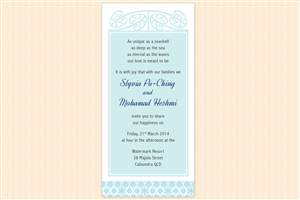Invitation Design by vaby87 for this project | Design: #3096804