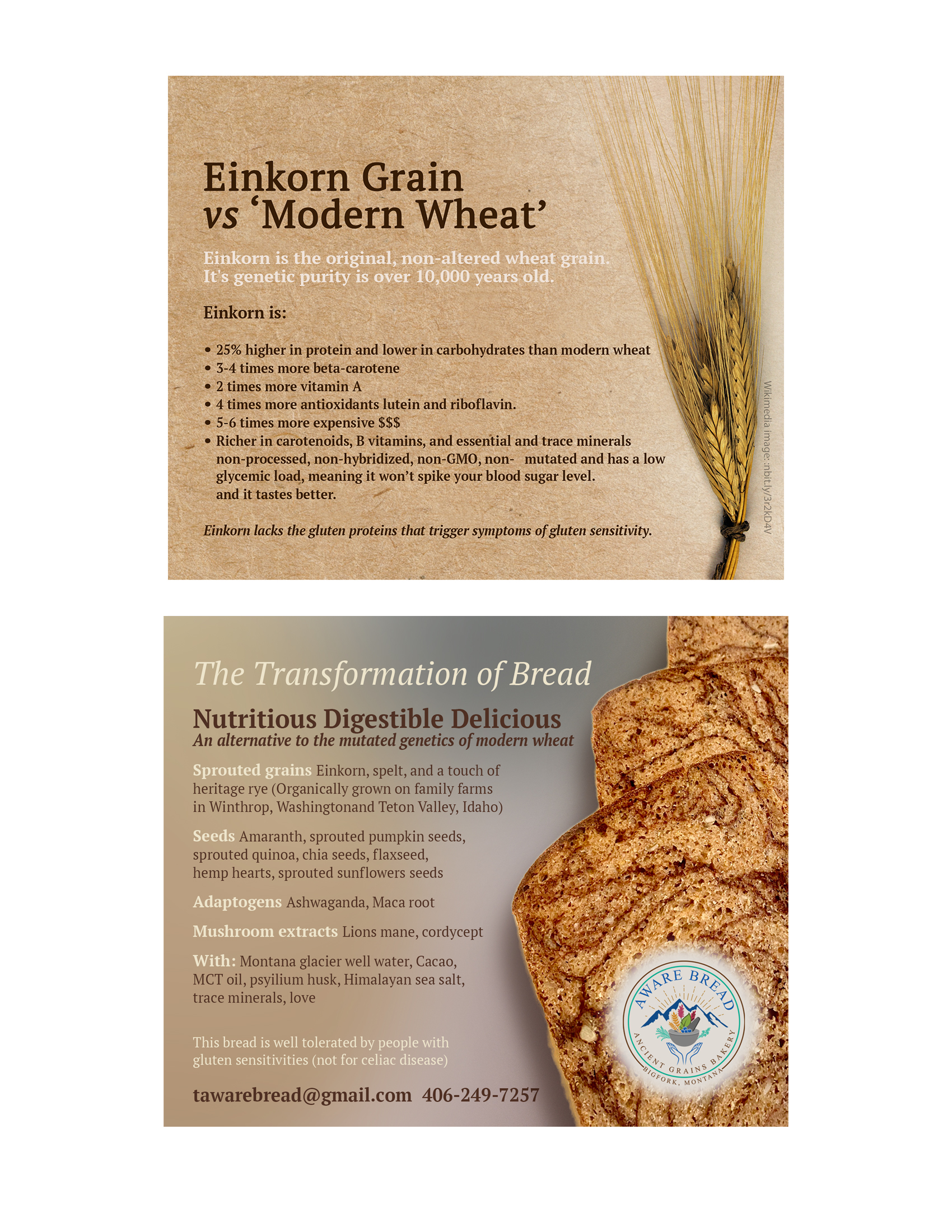 Diseño de Flyer por see why para Aware Bread | Diseño #30810349