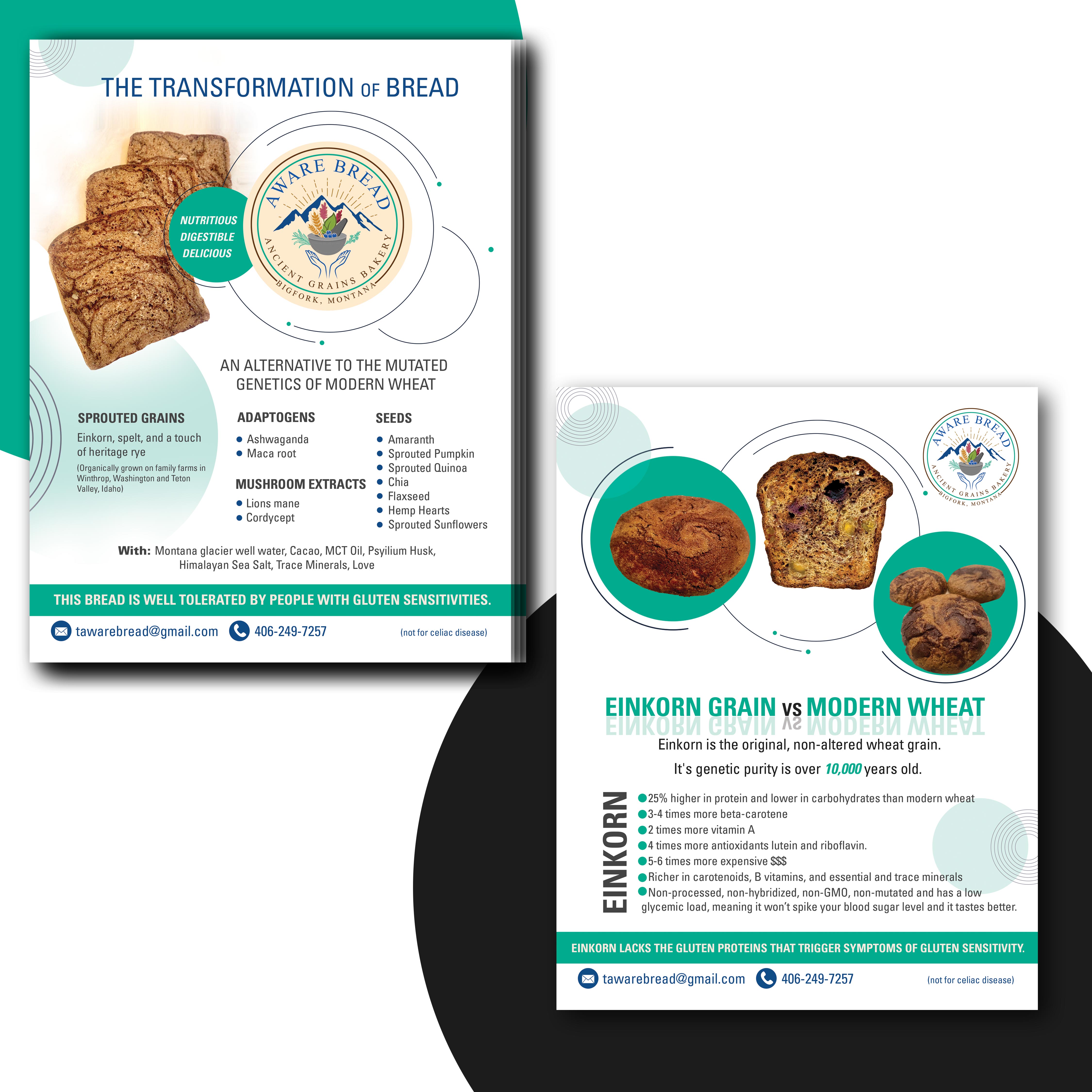 Flyer Design by uk for Aware Bread | Design #30814004
