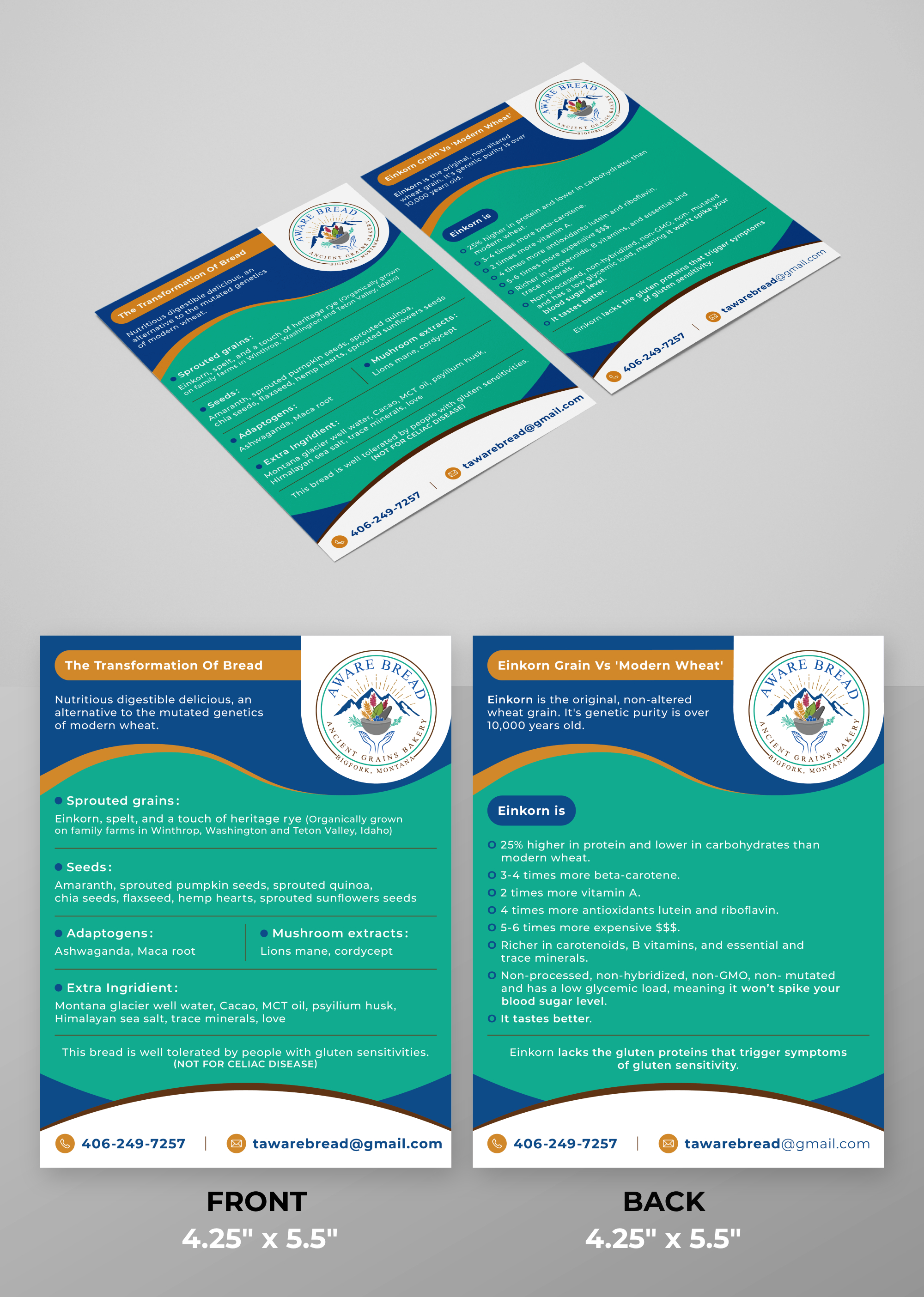 Diseño de Flyer por KreativeMadz para Aware Bread | Diseño #30813287