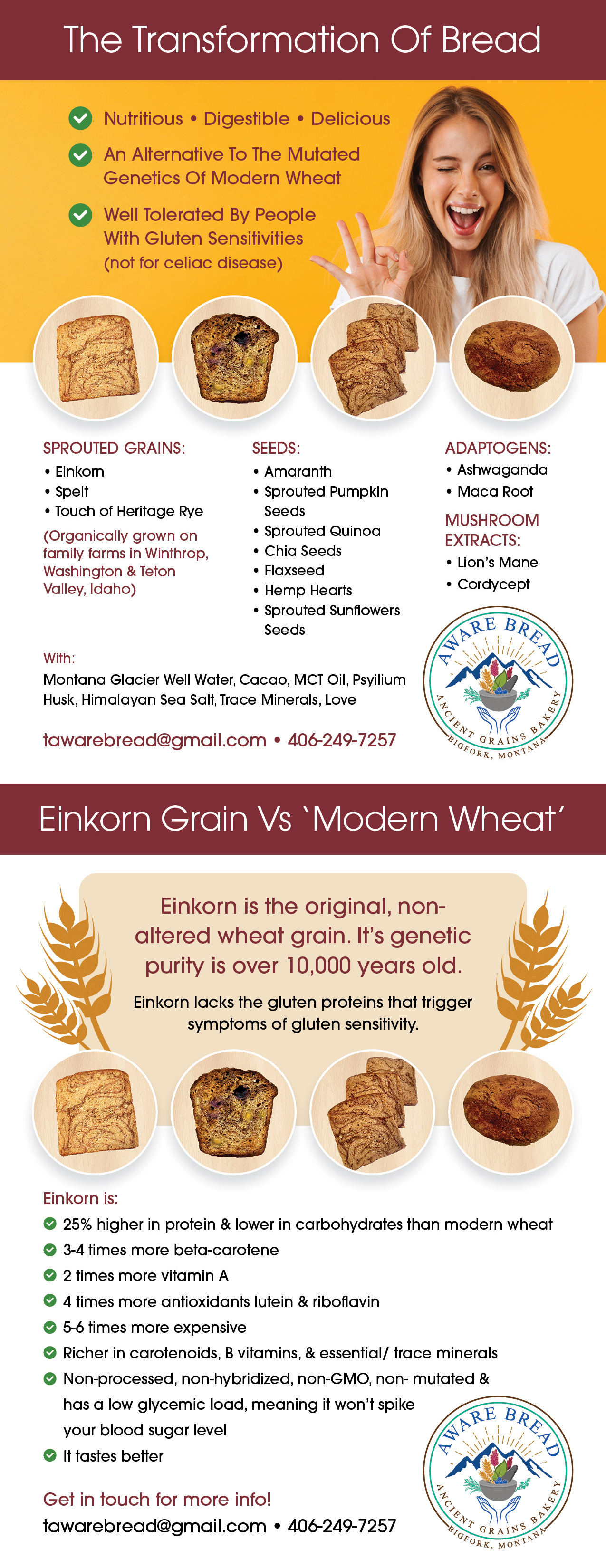 Flyer Design by G3 Designs for Aware Bread | Design #30813773