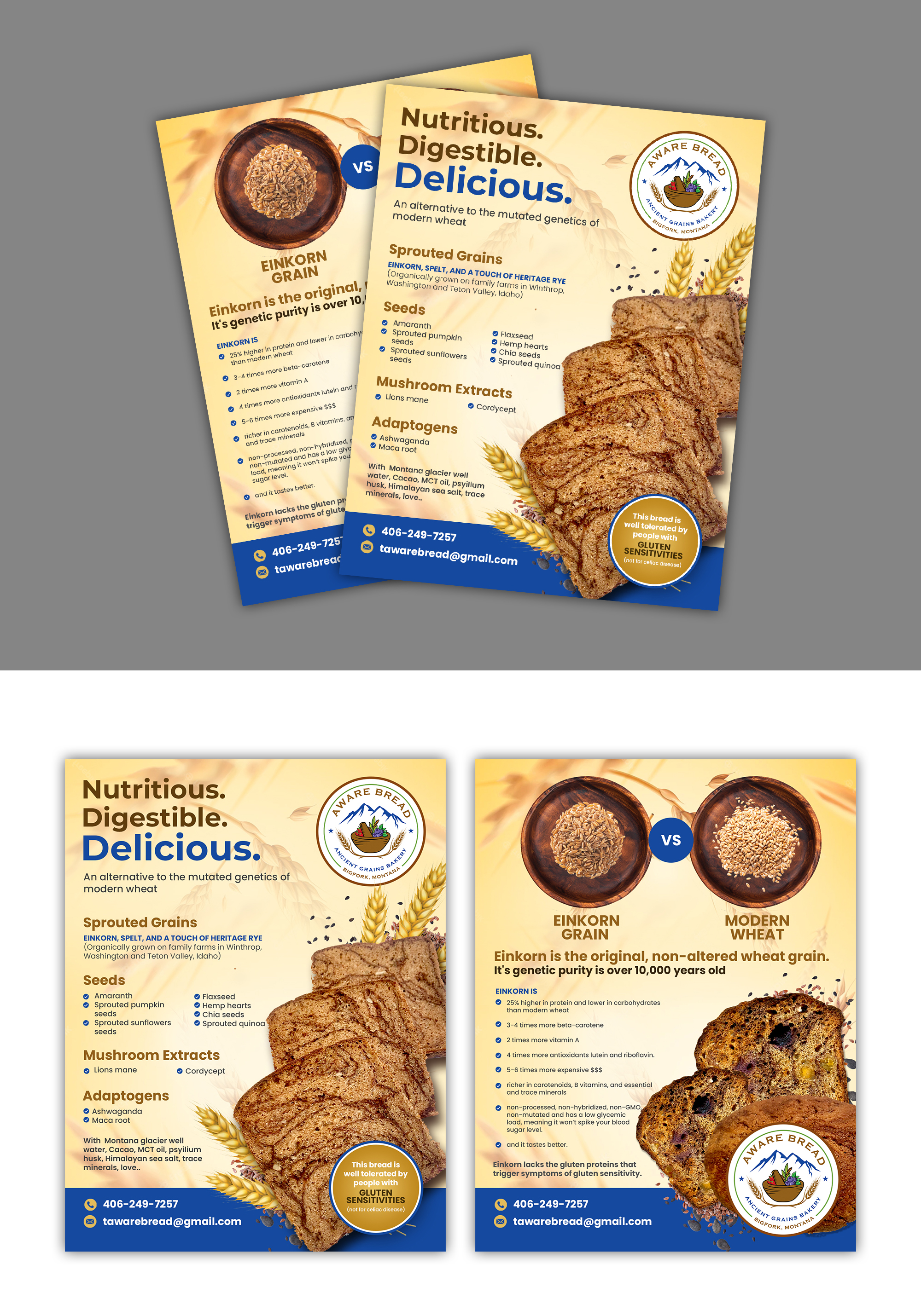 Design de Flyer par debdesign pour Aware Bread | Design #30814175