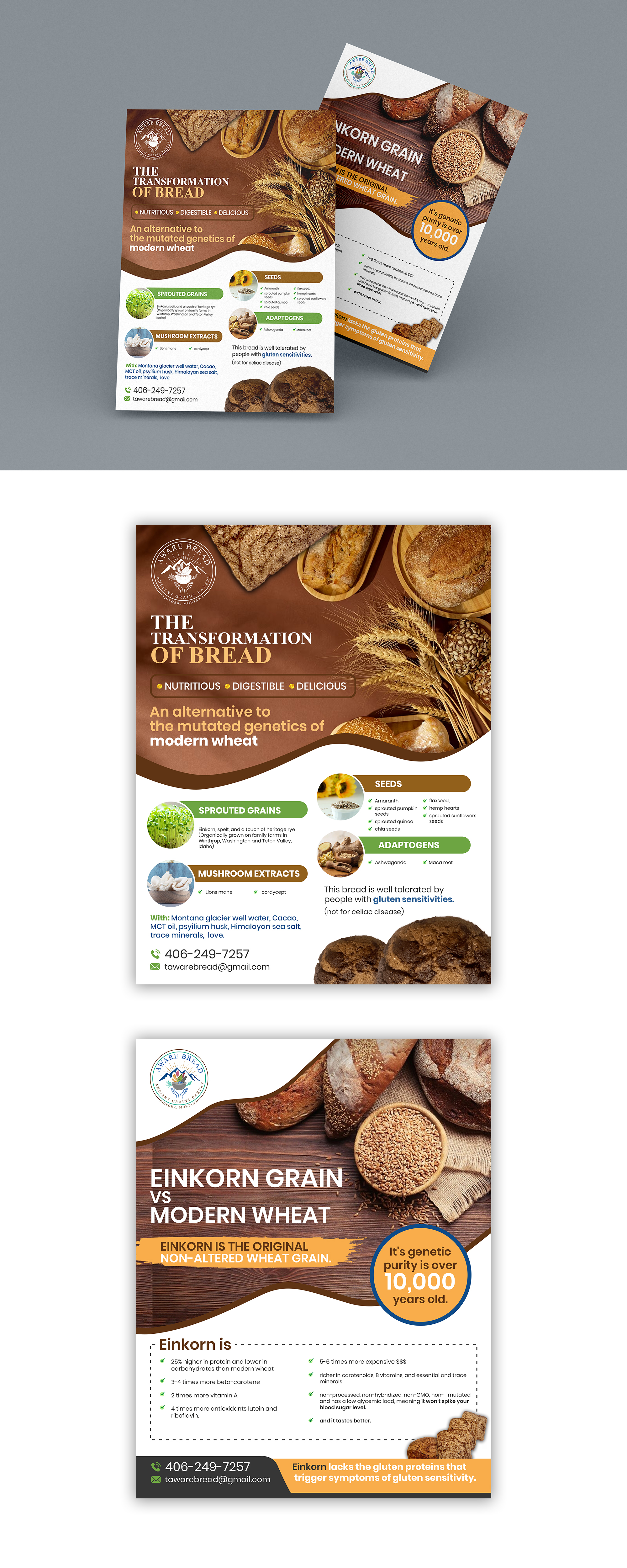 Design de Flyer par debdesign pour Aware Bread | Design #30815056