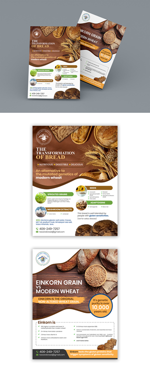 Flyer Design by debdesign for Aware Bread | Design: #30815056