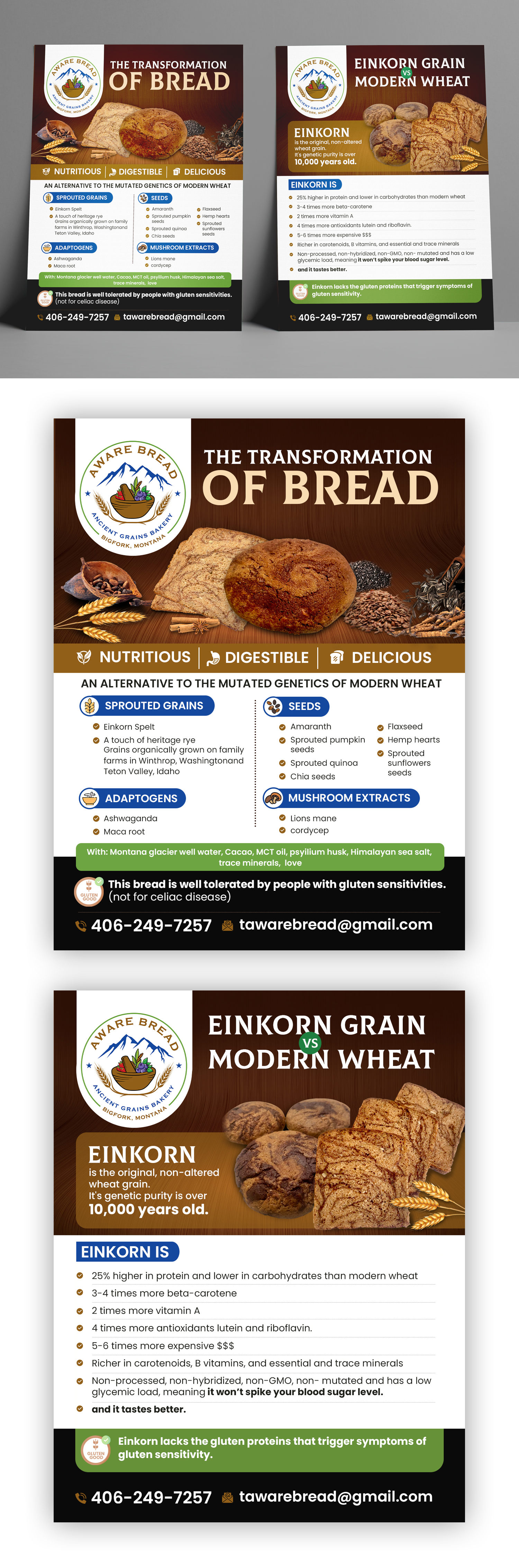 Design de Flyer par debdesign pour Aware Bread | Design #30818817