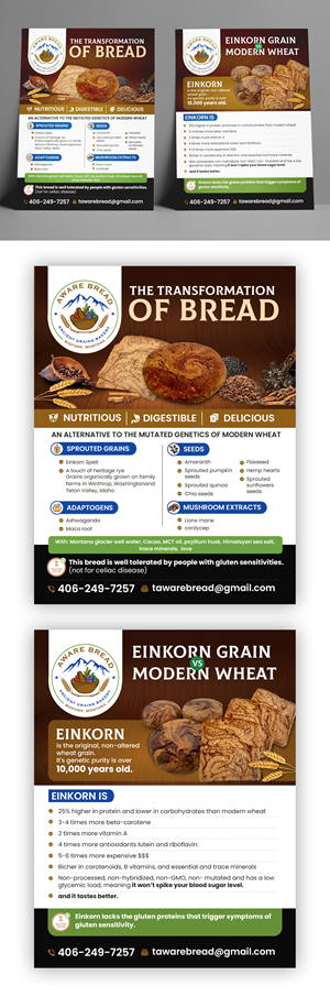 Flyer Design by debdesign for Aware Bread | Design: #30818817