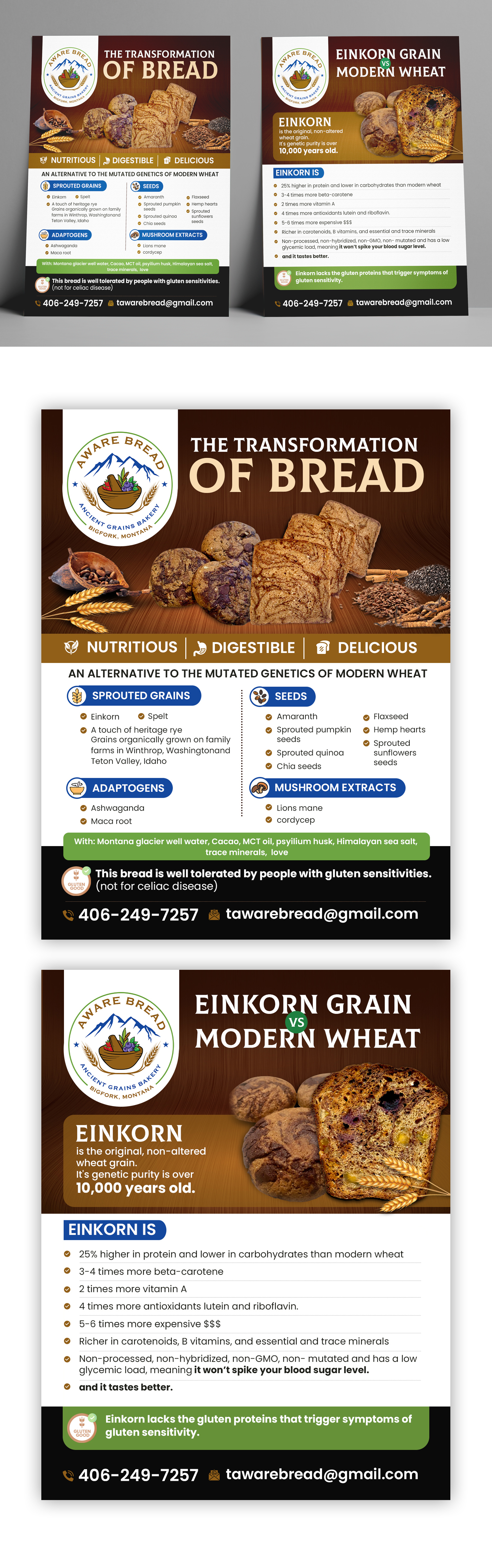 Design de Flyer par debdesign pour Aware Bread | Design #30827684