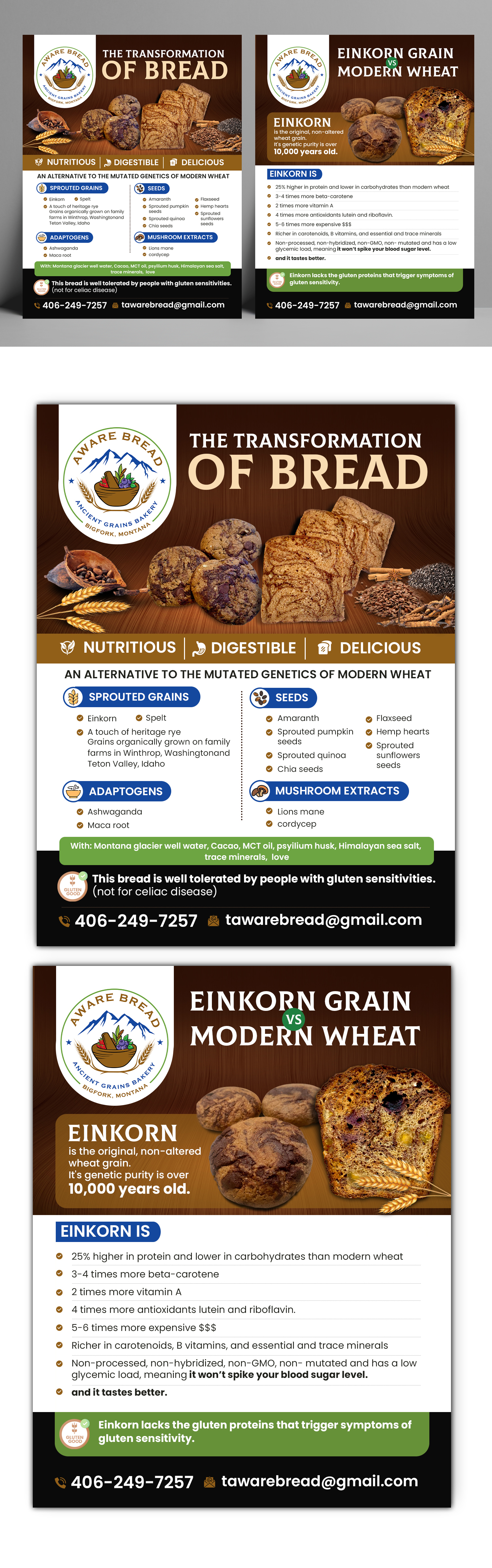 Design de Flyer par debdesign pour Aware Bread | Design #30830734