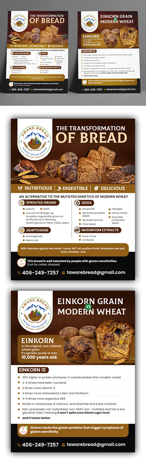Flyer Design by debdesign for Aware Bread | Design: #30832485