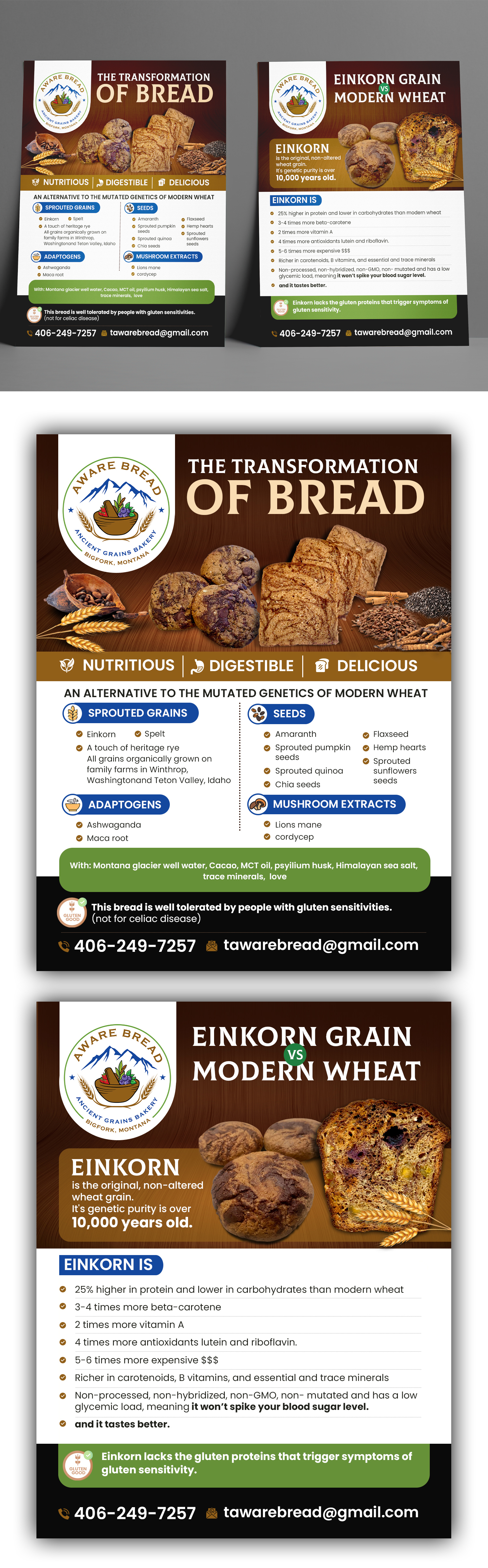 Flyer Design by debdesign for Aware Bread | Design: #30832486