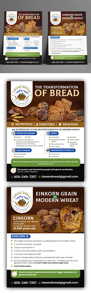 Flyer Design by debdesign for Aware Bread | Design: #30832486