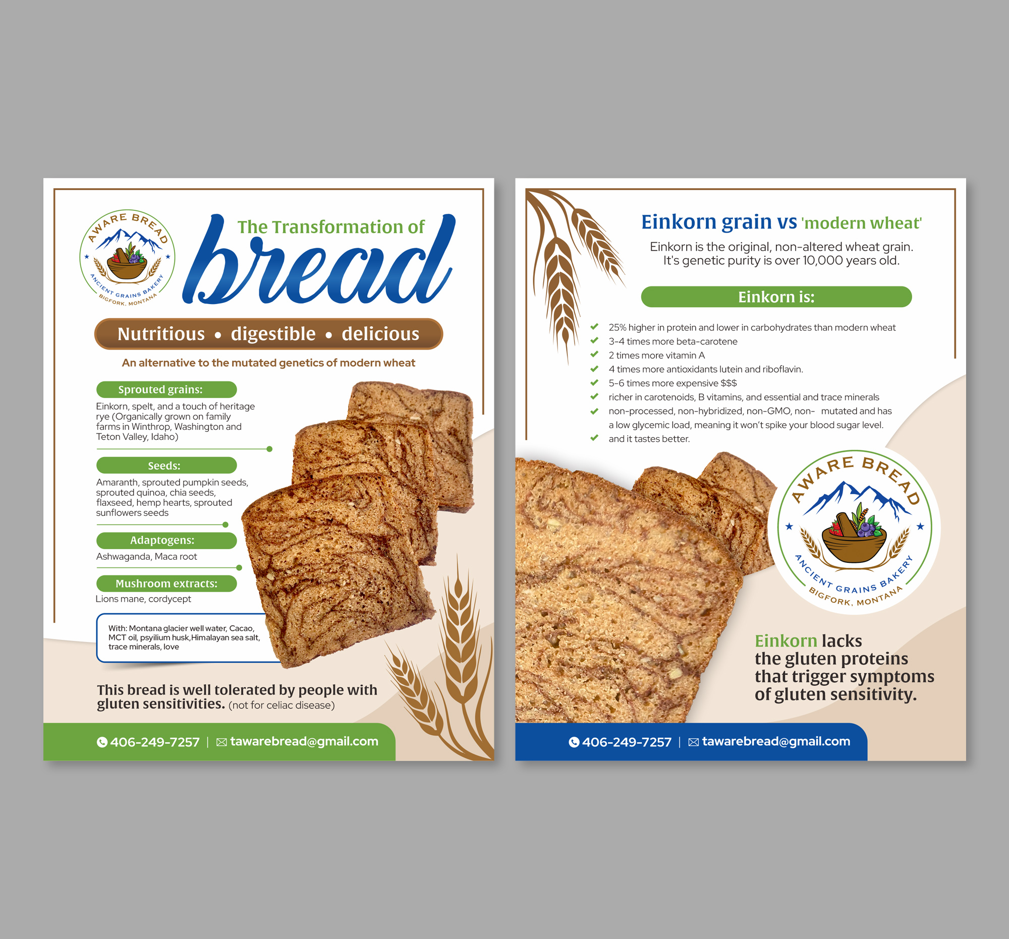 Diseño de Flyer por Dzhafir para Aware Bread | Diseño #30812499