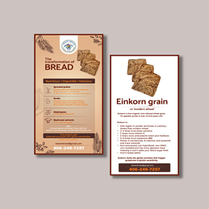 Flyer Design by CDS Creative for Aware Bread | Design: #30811356