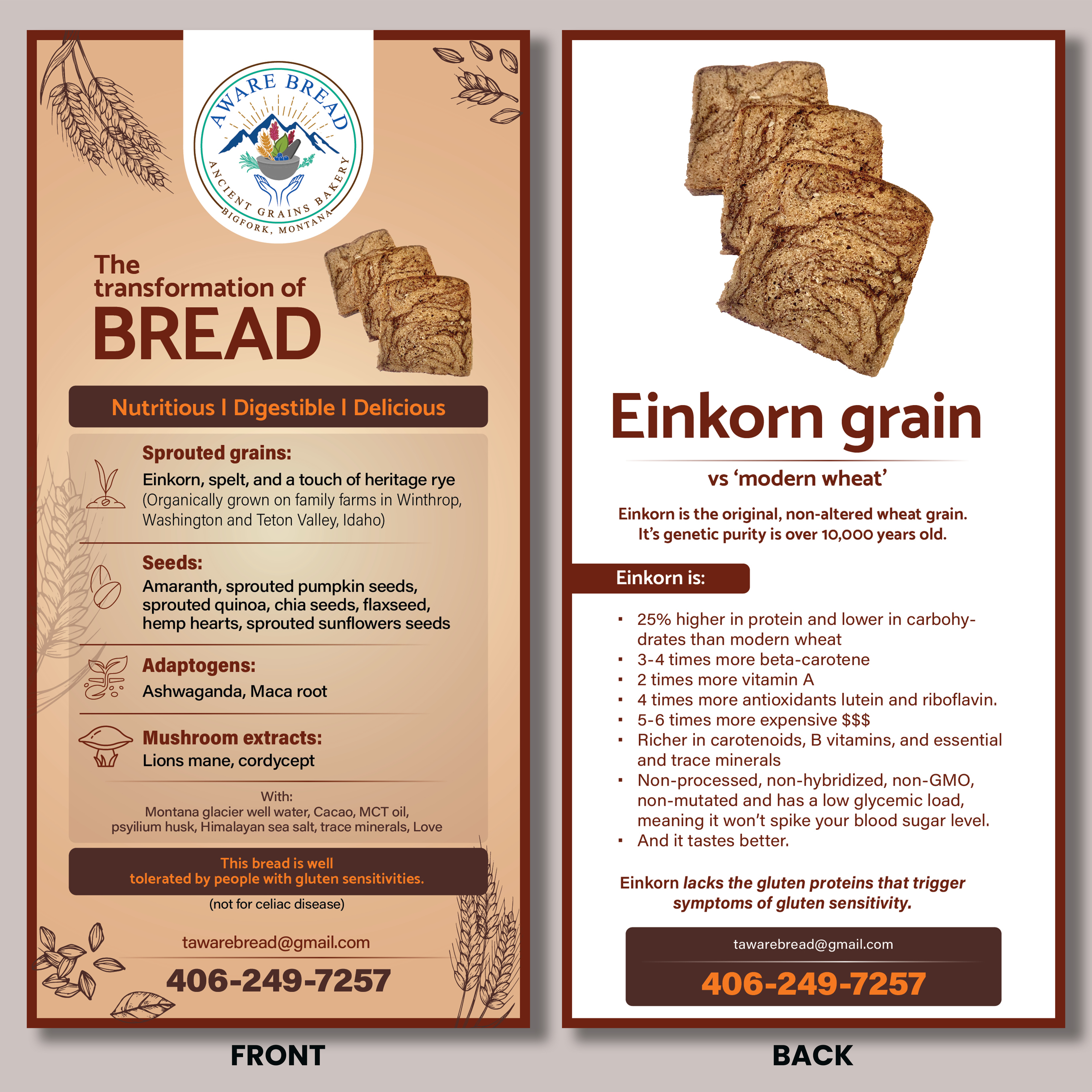Flyer Design by CDS Creative for Aware Bread | Design #30816889