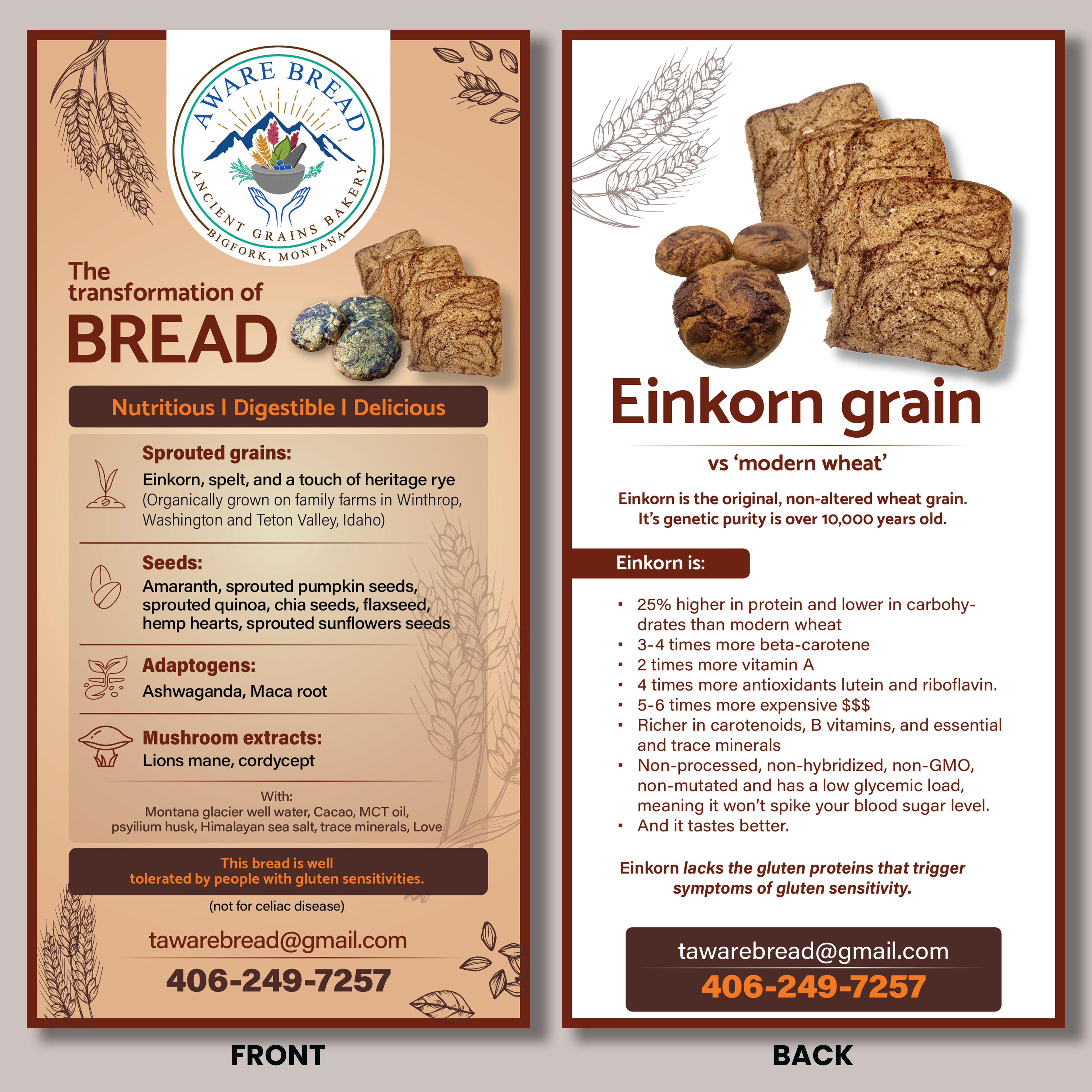 Design de Flyer par CDS Creative pour Aware Bread | Design #30822796