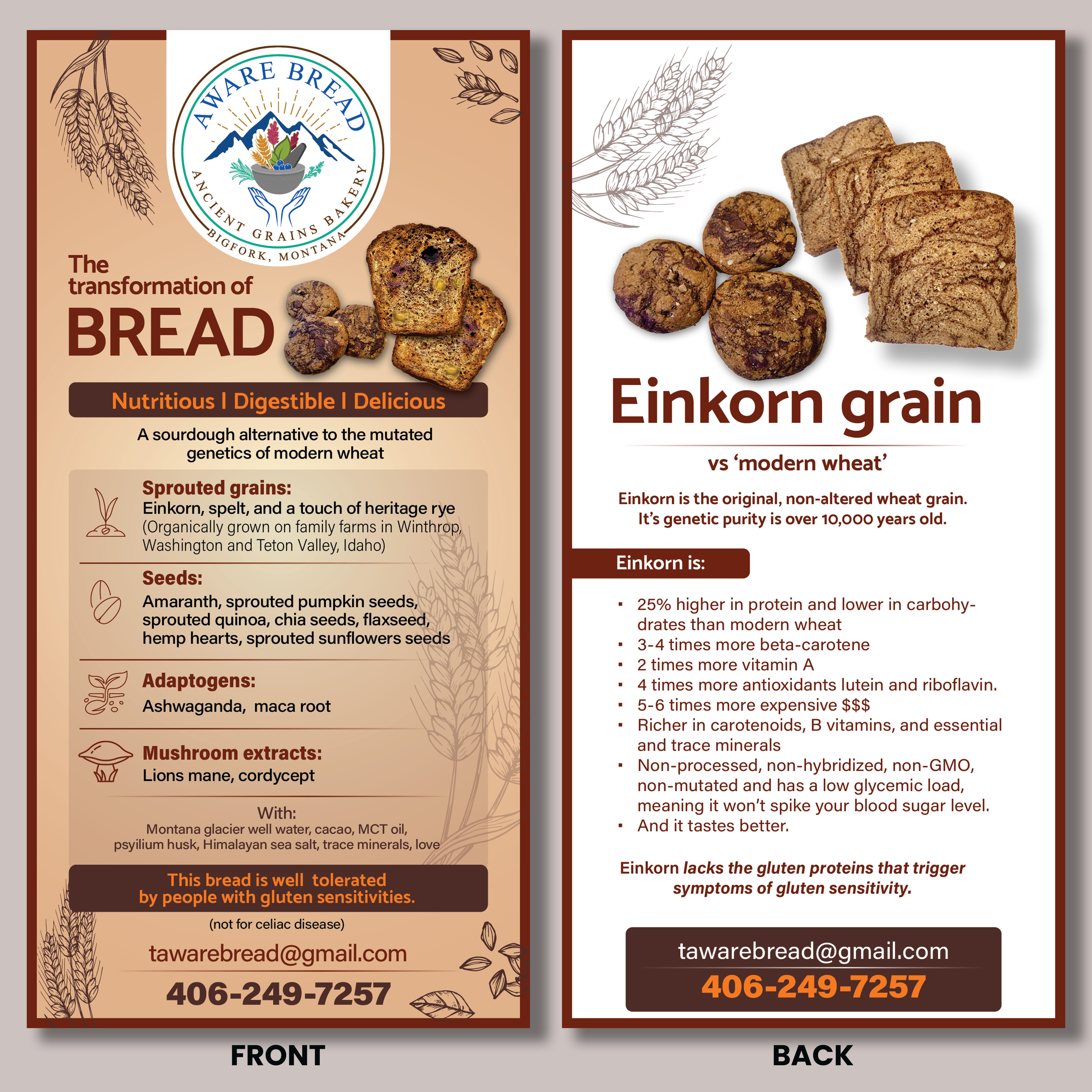 Flyer Design by CDS Creative for Aware Bread | Design #30841005