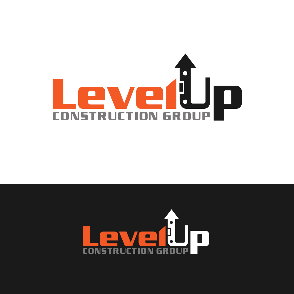 Logo Design by PsyPen for Level Up Construction Group LLC | Design #30818026