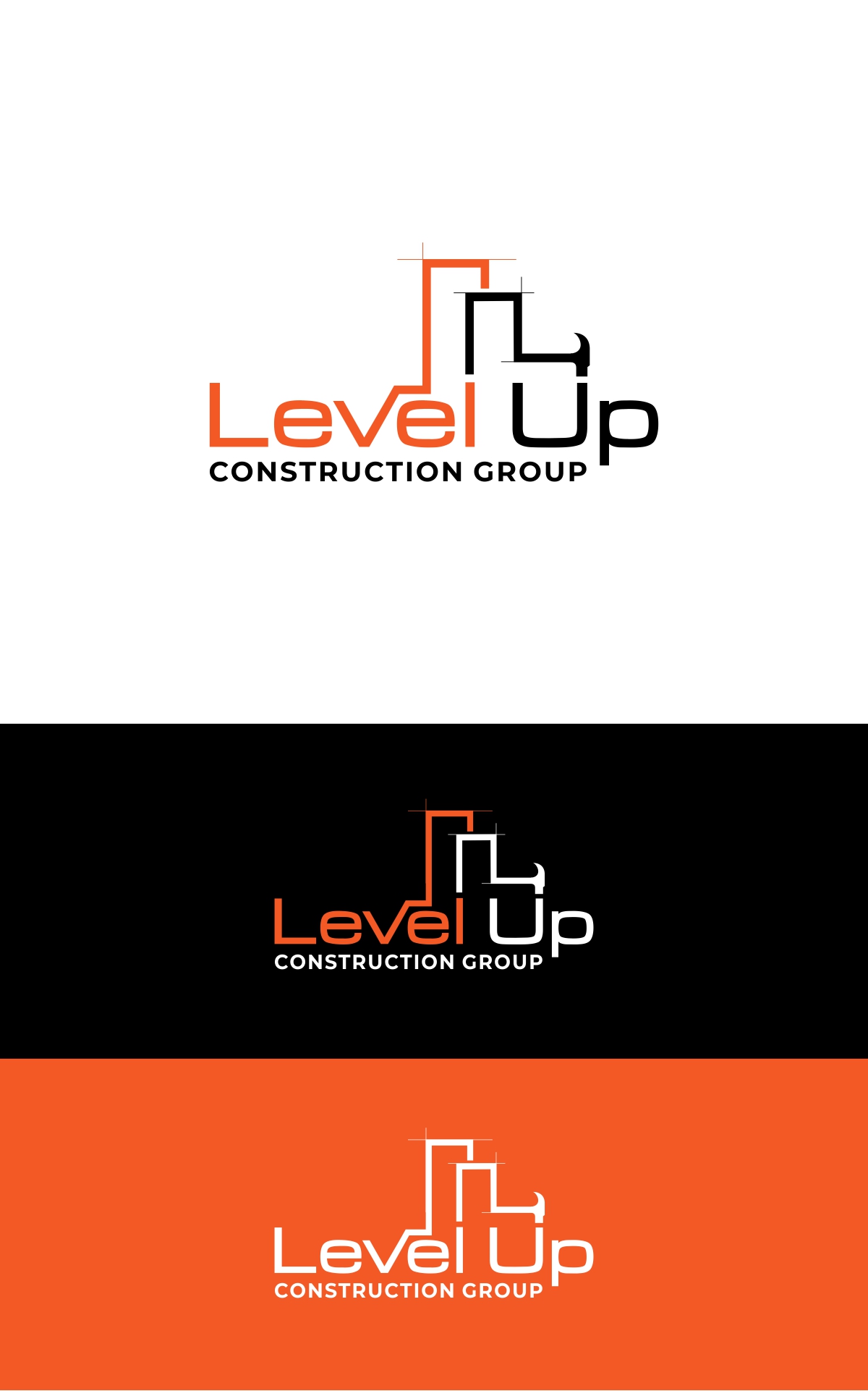 Logo Design by Eppeok for Level Up Construction Group LLC | Design #30813901