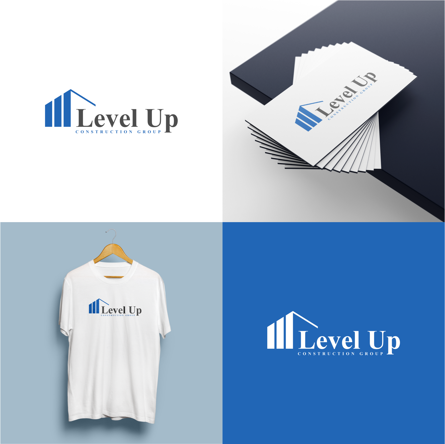 Logo Design by M.Syaiful Huda for Level Up Construction Group LLC | Design #30887609