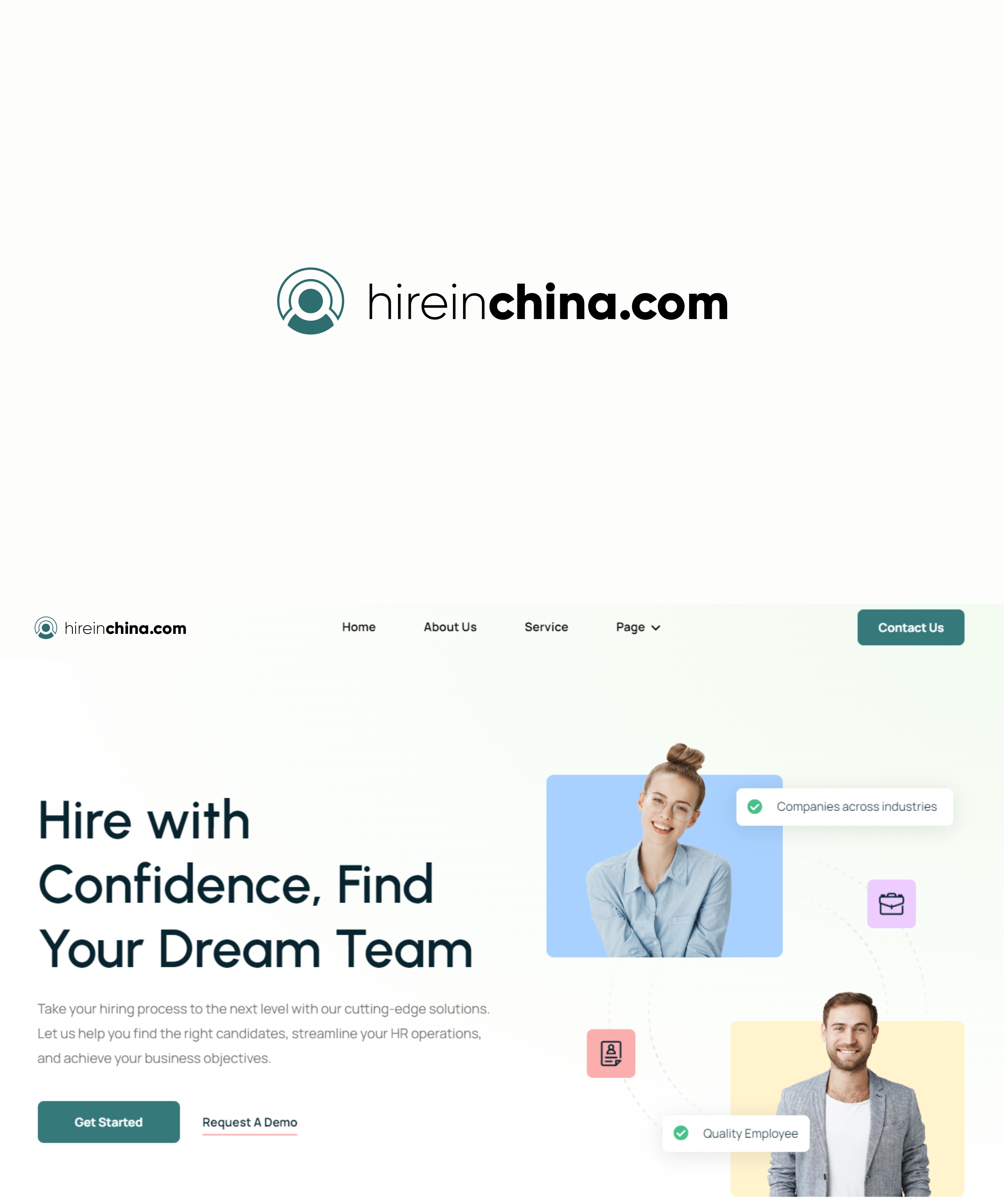 Logo Design by big daddy bojat for HireInChina.com | Design #30846917