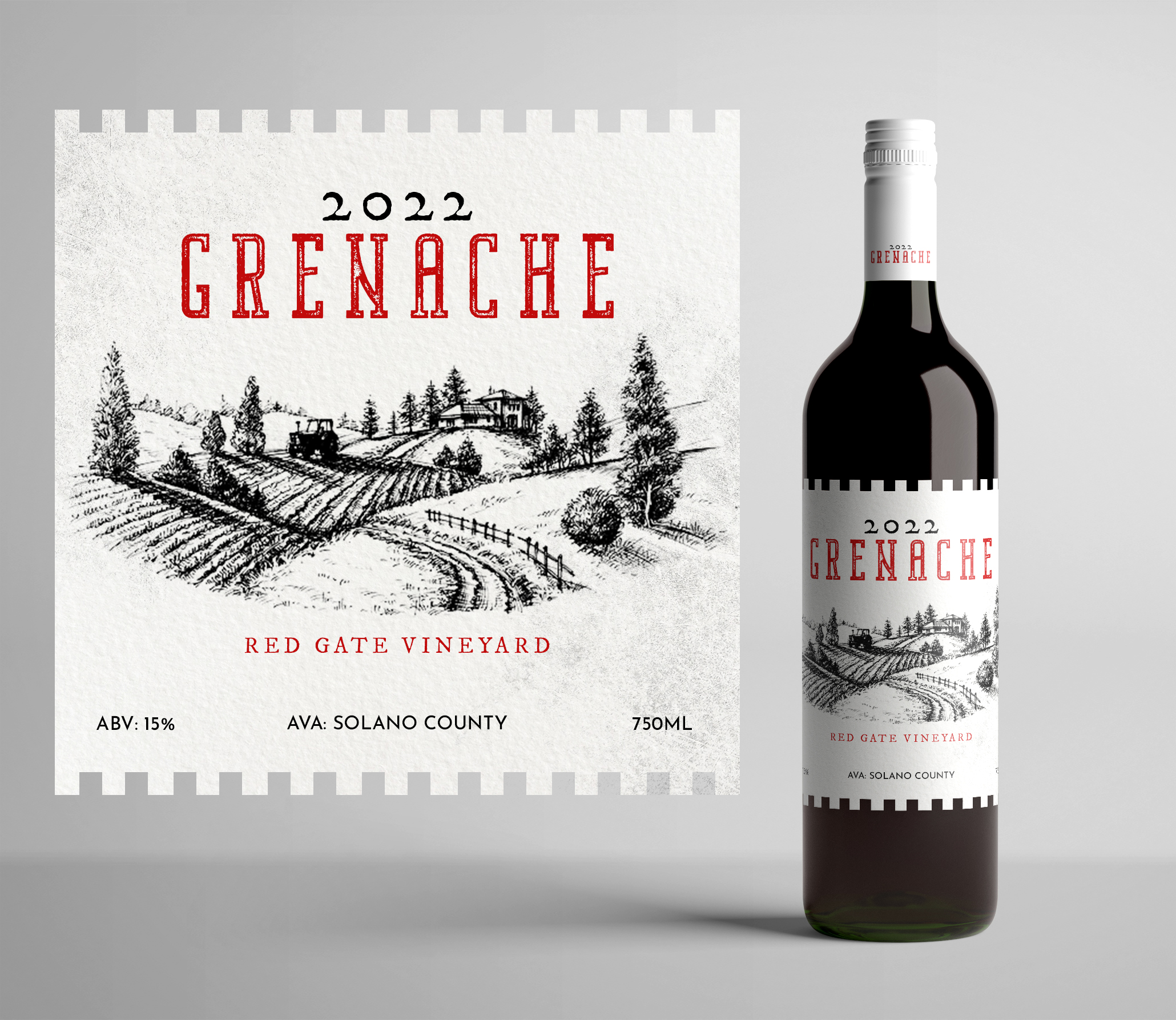 Label Design by Graphic Storm for BackRoad Vines | Design #30833535